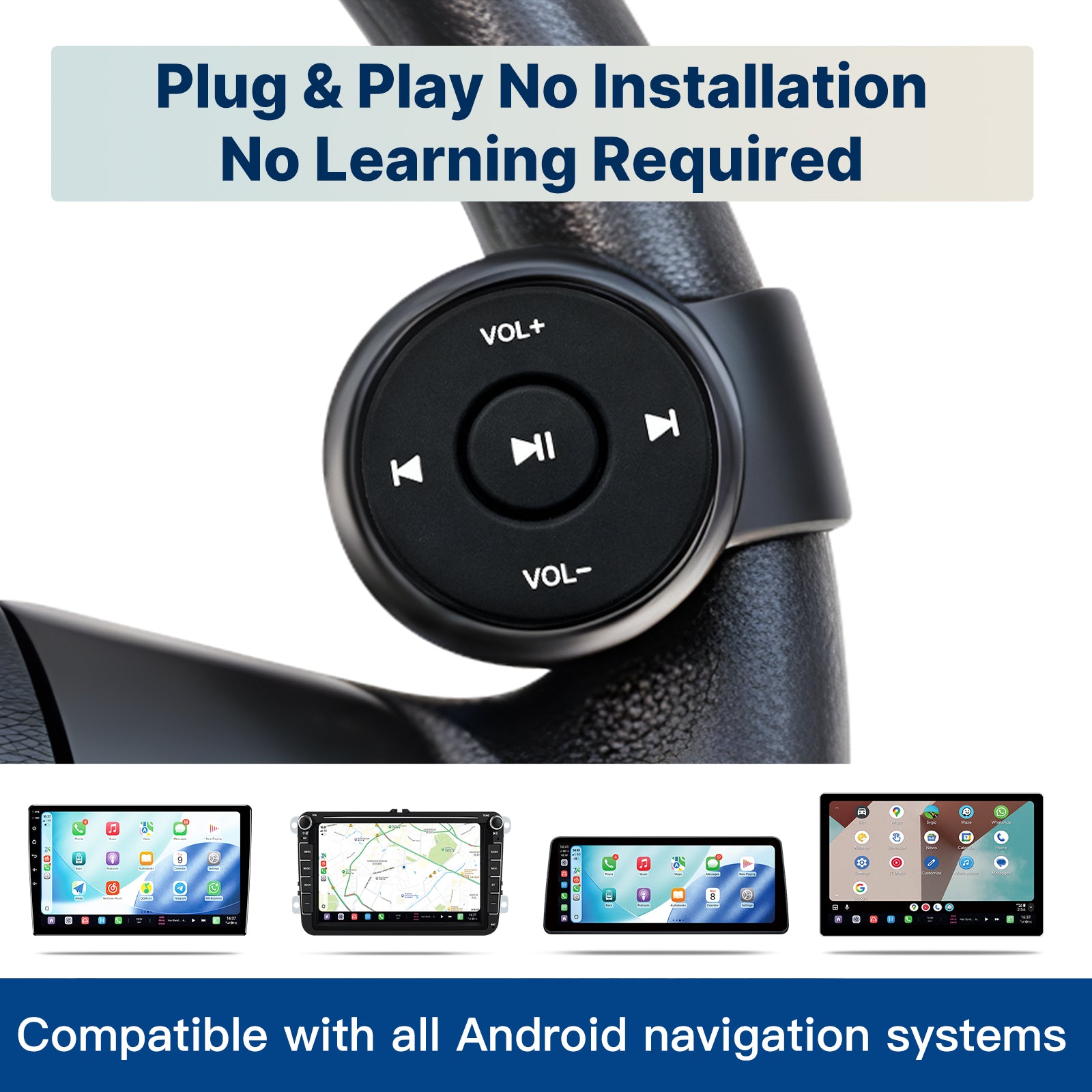 Youducar YD004&YD005 Universal Portable Bluetooth Steering Wheel Control ButtonsMulti Function Wireless Remote For Car Radio DVD Player Upgrade