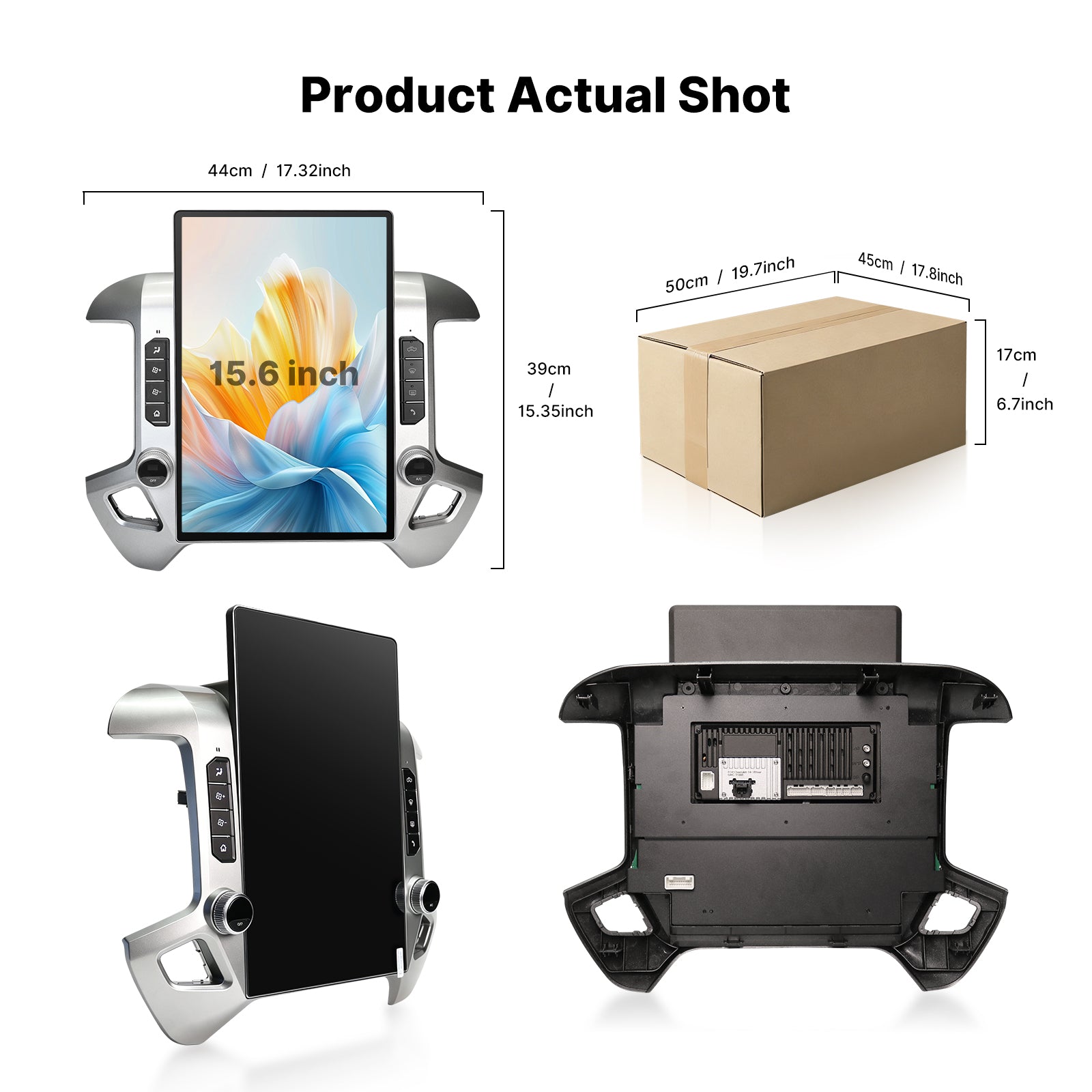 Youducar 15.6" Tesla-Style Android Head Unit for Chevrolet Silverado & GMC Sierra 2014-2018 | All-in-One Kit | Wireless CarPlay & Android Auto