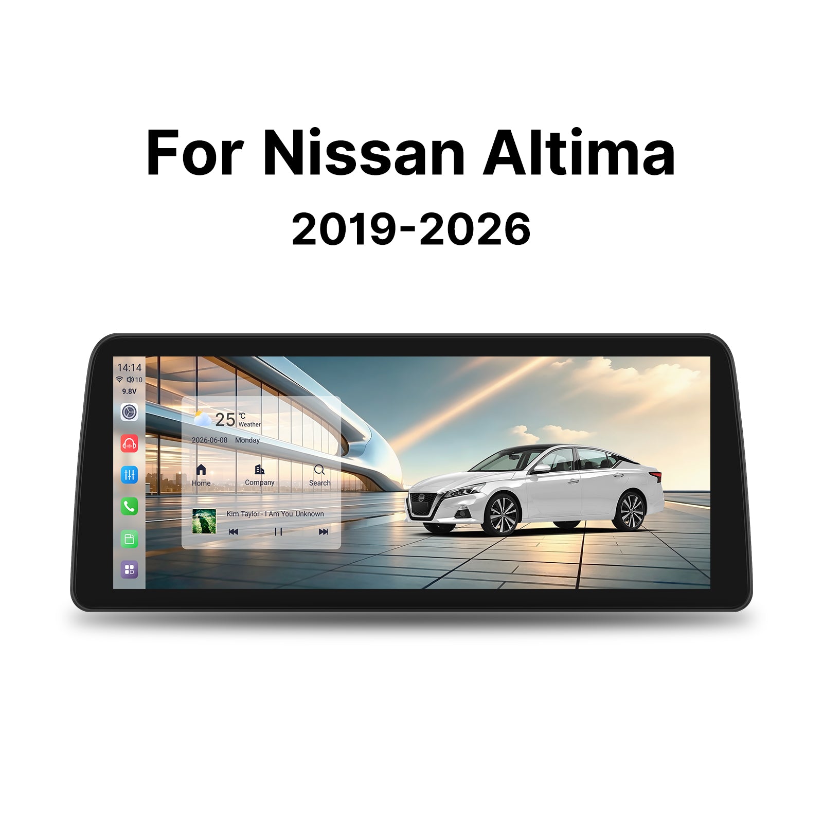 Youducar 12.3” Android Head Unit for Nissan Altima 2019-2026 | Wireless CarPlay & Android Auto, GPS Navigation