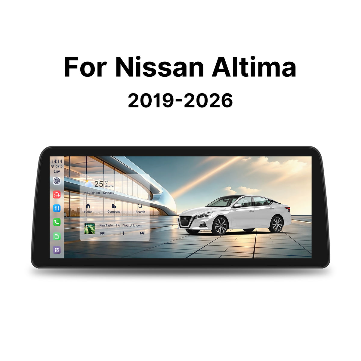 Youducar 12.3” Android Head Unit for Nissan Altima 2019-2026 | Wireless CarPlay & Android Auto, GPS Navigation