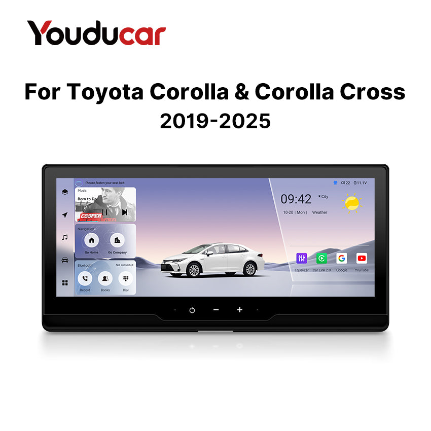 Youducar Android Stereo for Toyota Corolla & Corolla Cross 2019-2025 - Wireless CarPlay Youducar