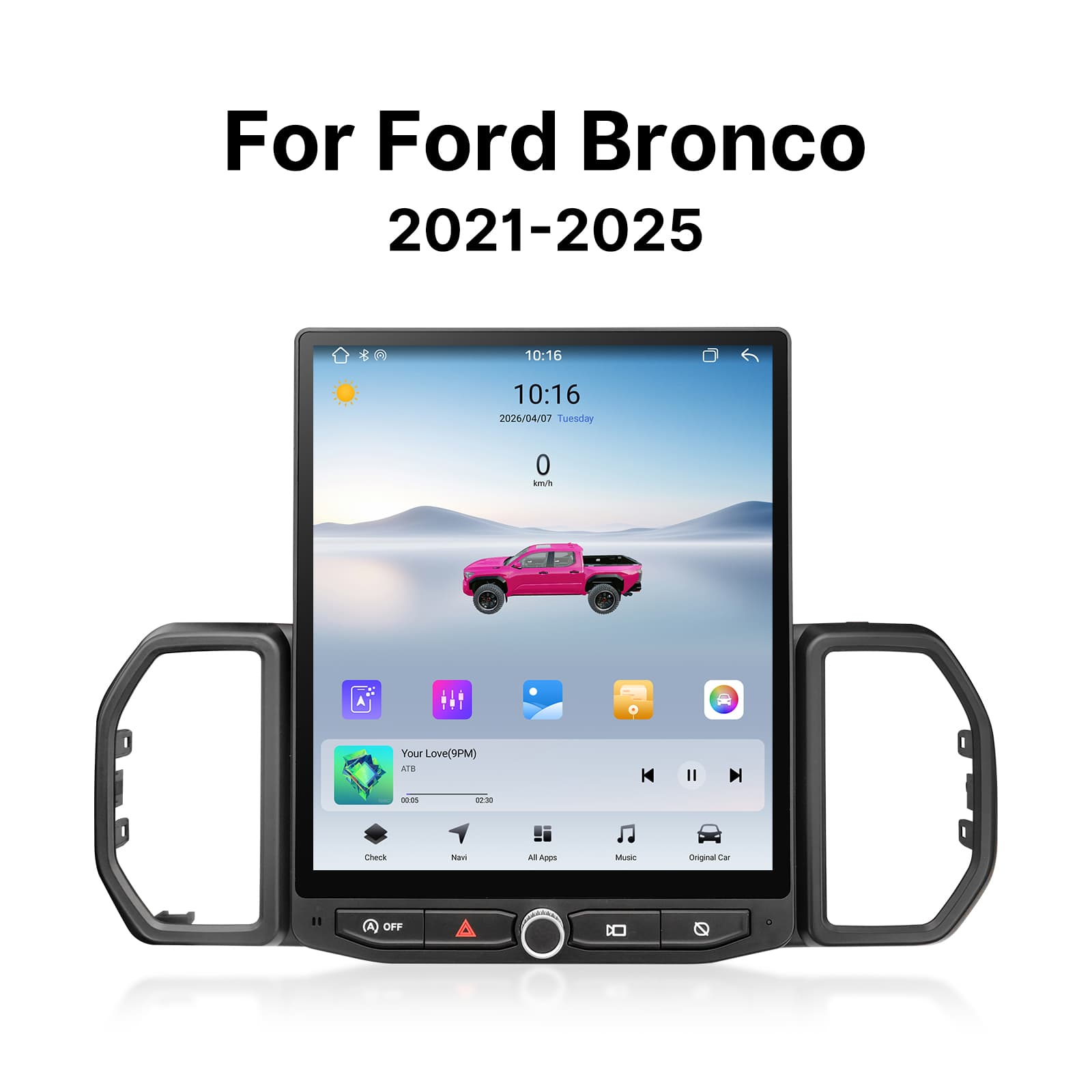 Youducar 11.3" Touch Screen for Ford Bronco 2021-2025 | Android Auto & CarPlay Compatible