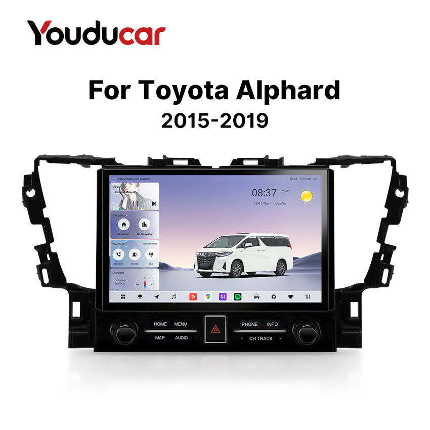Youducar Head Unit for Toyota Alphard 2015-2019 | Large Touchscreen with Apple CarPlay Youducar