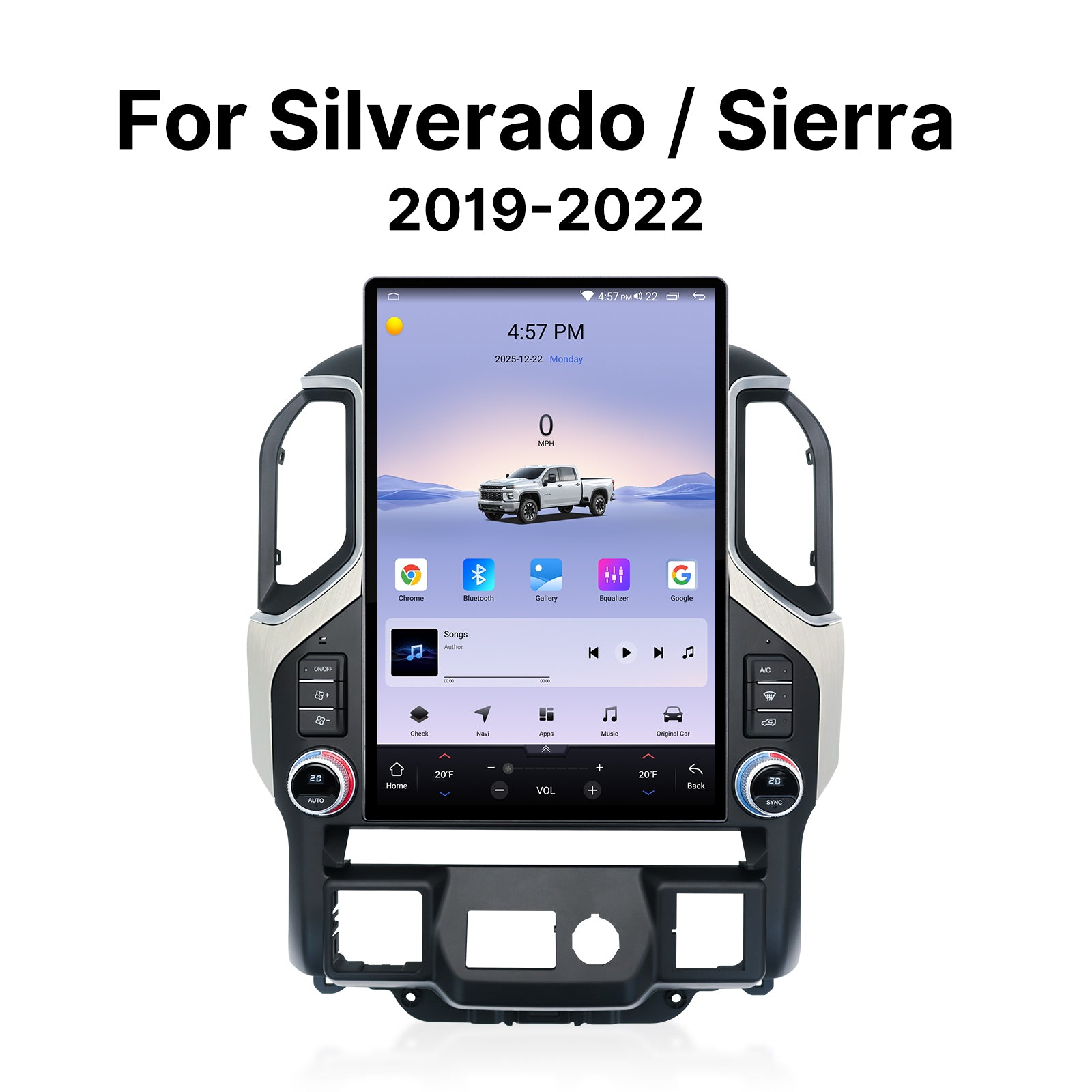 Youducar 15.6" Ultra-Wide Android Head Unit for Chevrolet Silverado & GMC Sierra 2019-2022 | Wireless CarPlay
