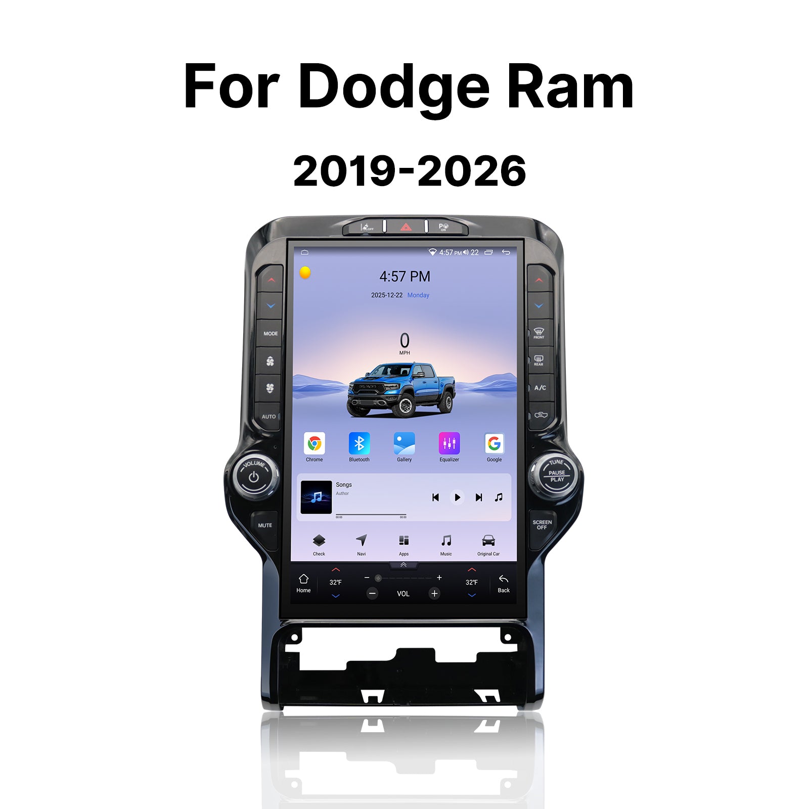Youducar 13.6 Inch Android Car Stereo For Dodge Ram 2019‑2026, Plug and Play Car Radio GPS Navigation Head Unit