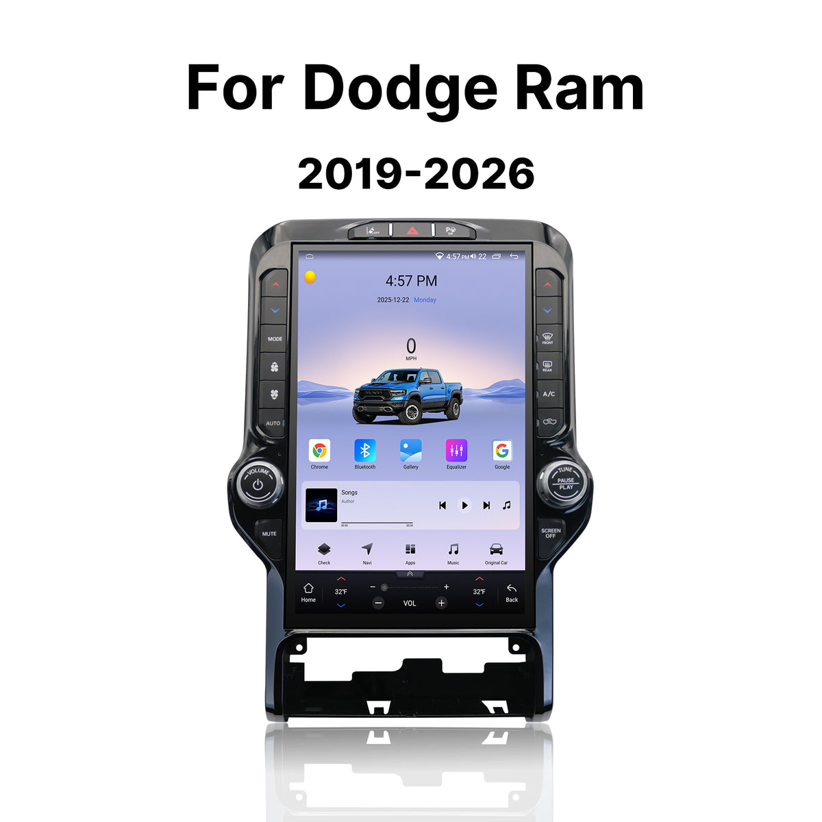 Youducar 13.6 Inch Android Car Stereo For Dodge Ram 2019‑2026, Plug and Play Car Radio GPS Navigation Head Unit