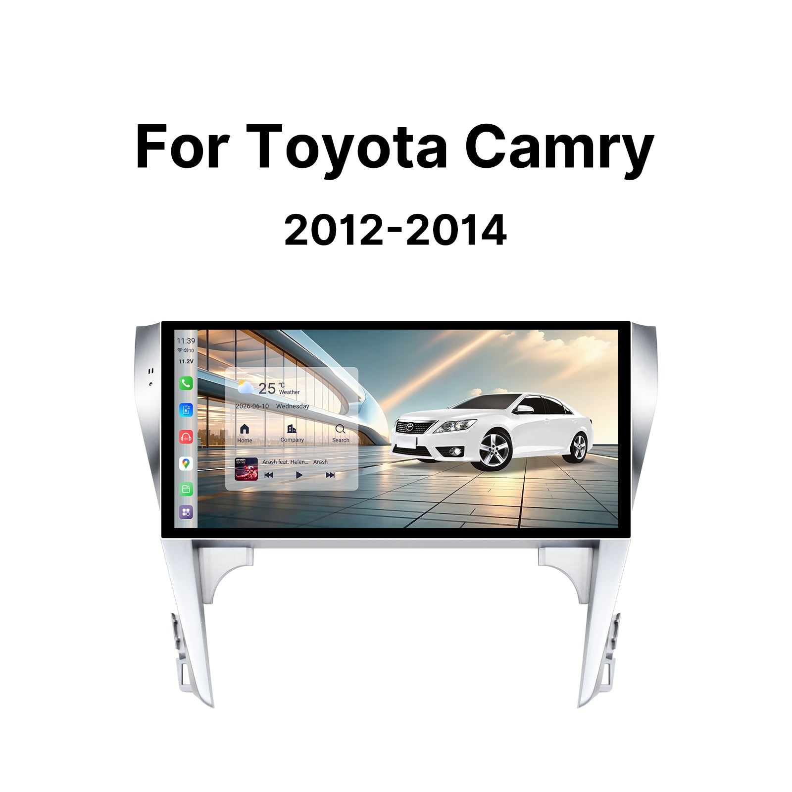 Youducar 12-Inch Android Head Unit for Toyota Camry 2012-2014 | Large Touchscreen with Wireless CarPlay & Android Auto