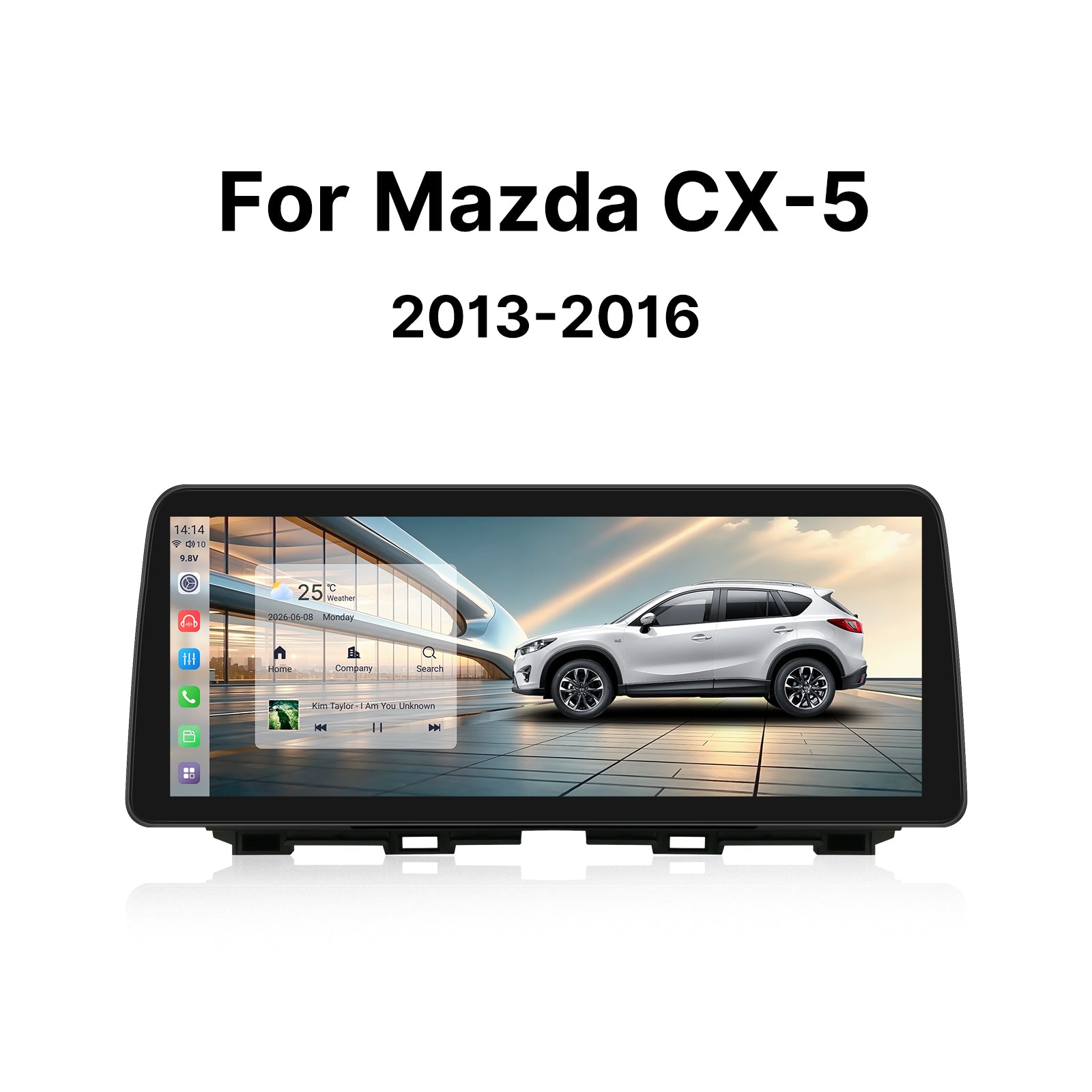 Youducar 12.3-Inch Android Head Unit for Mazda CX-5 2013-2016 | OEM-Style Large Touchscreen with Wireless CarPlay & Android Auto