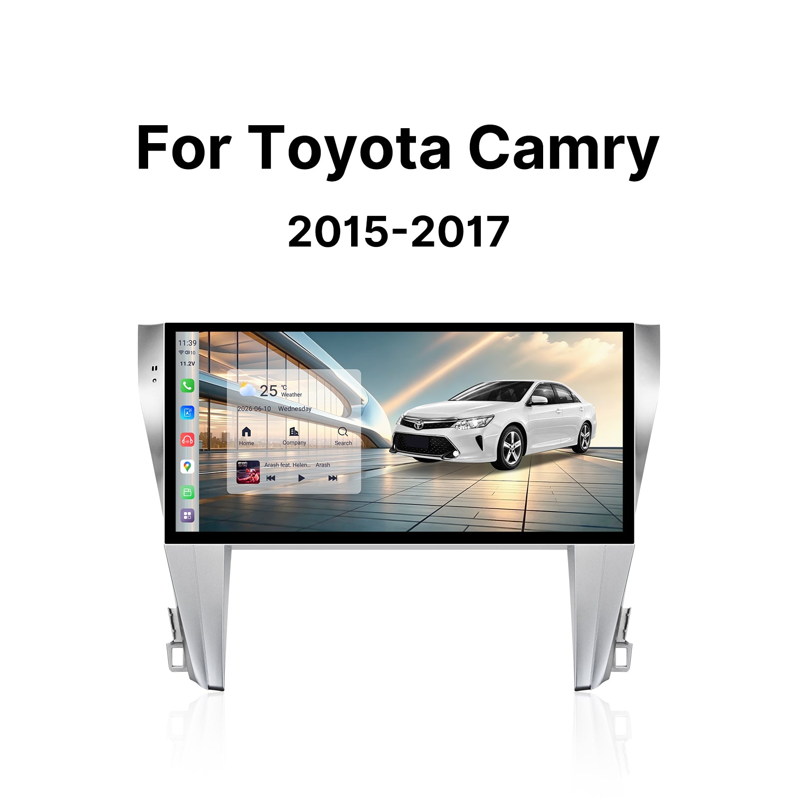 Youducar 12-Inch Android Head Unit for Toyota Camry 2015-2017 | Large Touchscreen with Wireless CarPlay & Android Auto