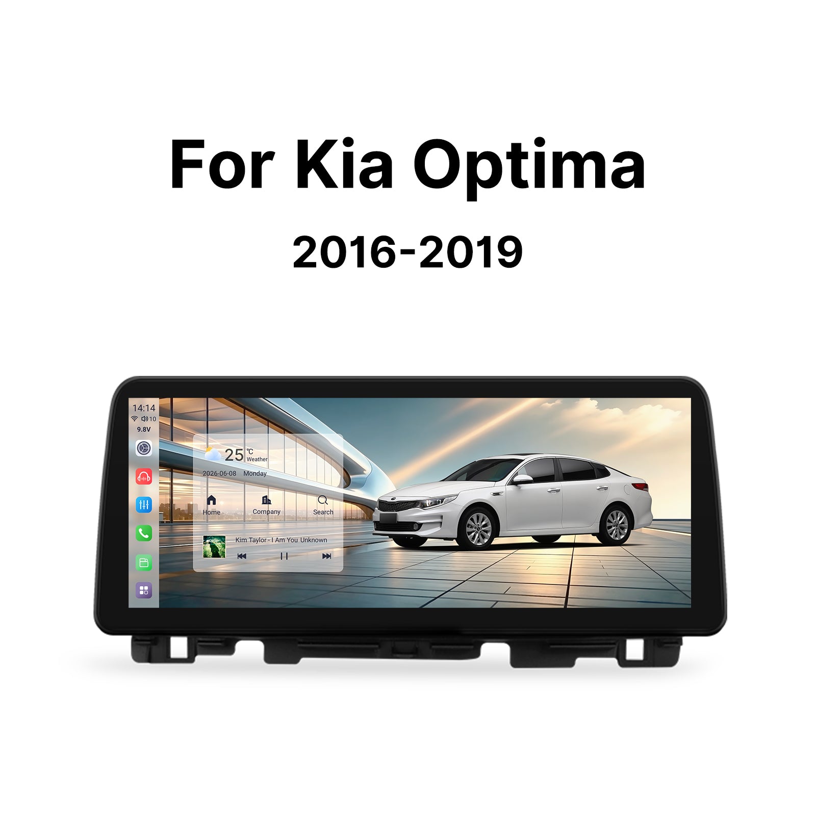 Youducar 12.3-Inch Android Head Unit for Kia K5 (Optima) 2016-2019 | Large Touchscreen with Wireless CarPlay & Android Auto
