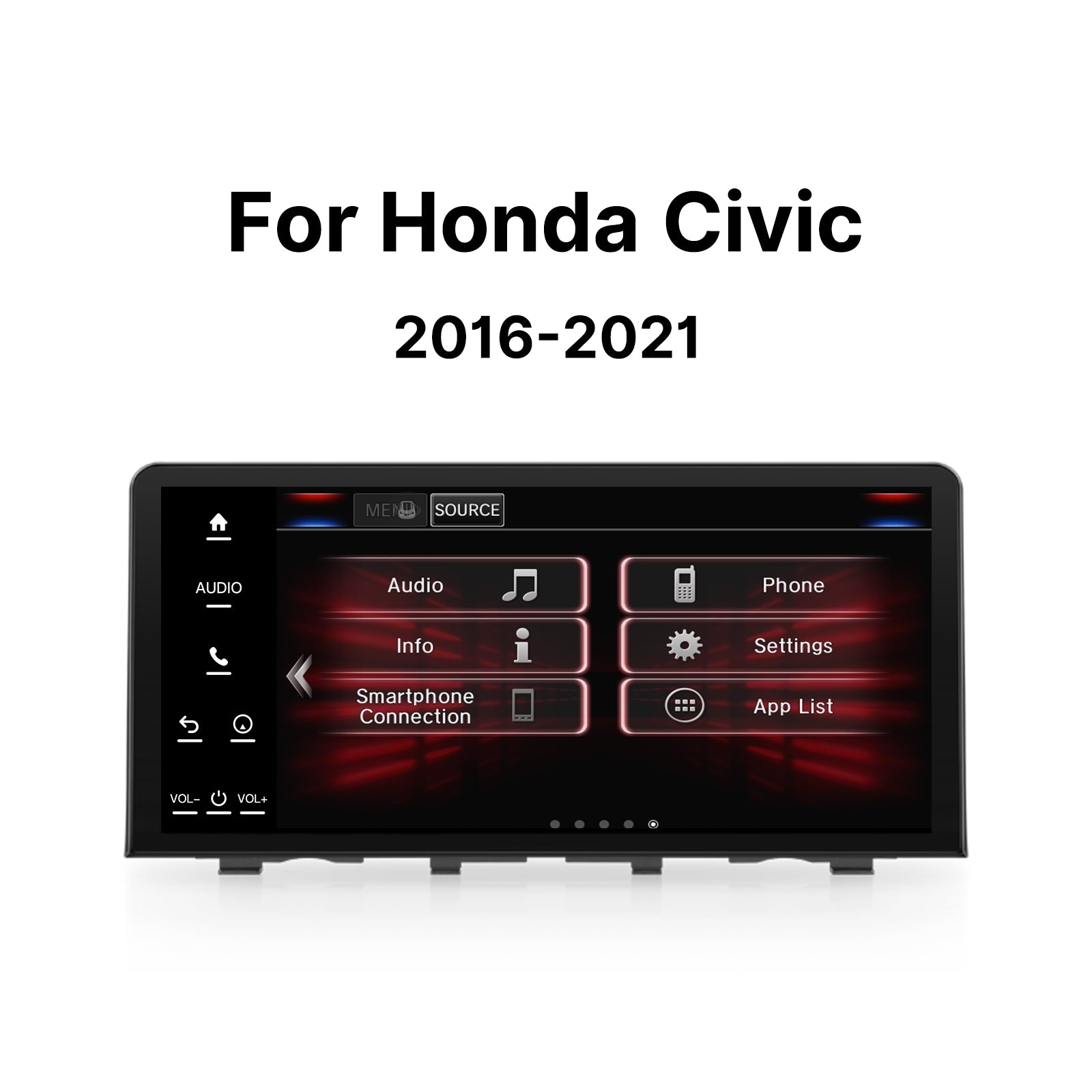 Youducar for Honda Civic 2016‑2021 | 10.33‑inch Dual‑OS Android Head Unit with Wireless CarPlay