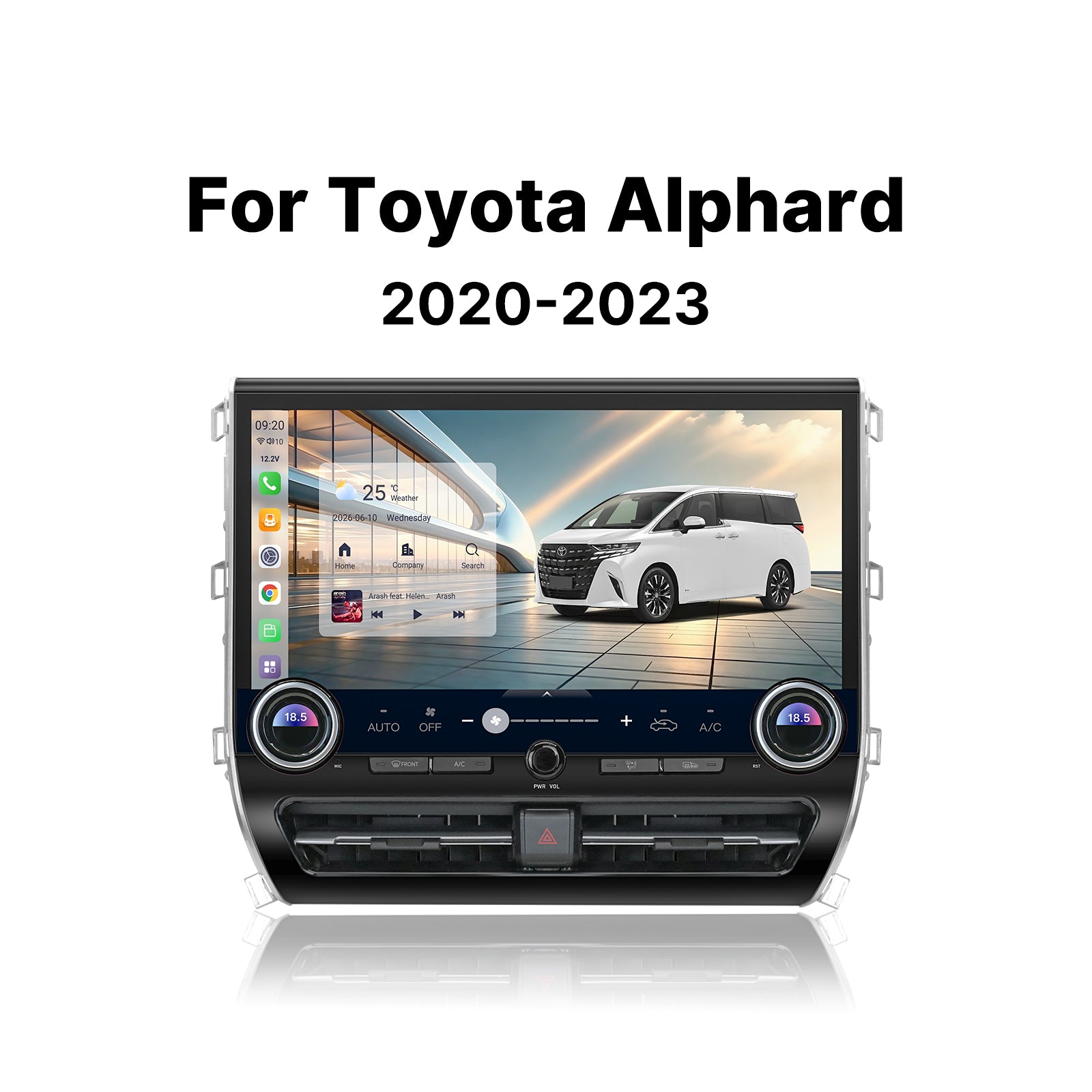 Youducar | Complete 15.6-Inch Android Head Unit Kit for 35-Series to 40-Series Toyota Alphard/Vellfire Conversion (2020-2023)