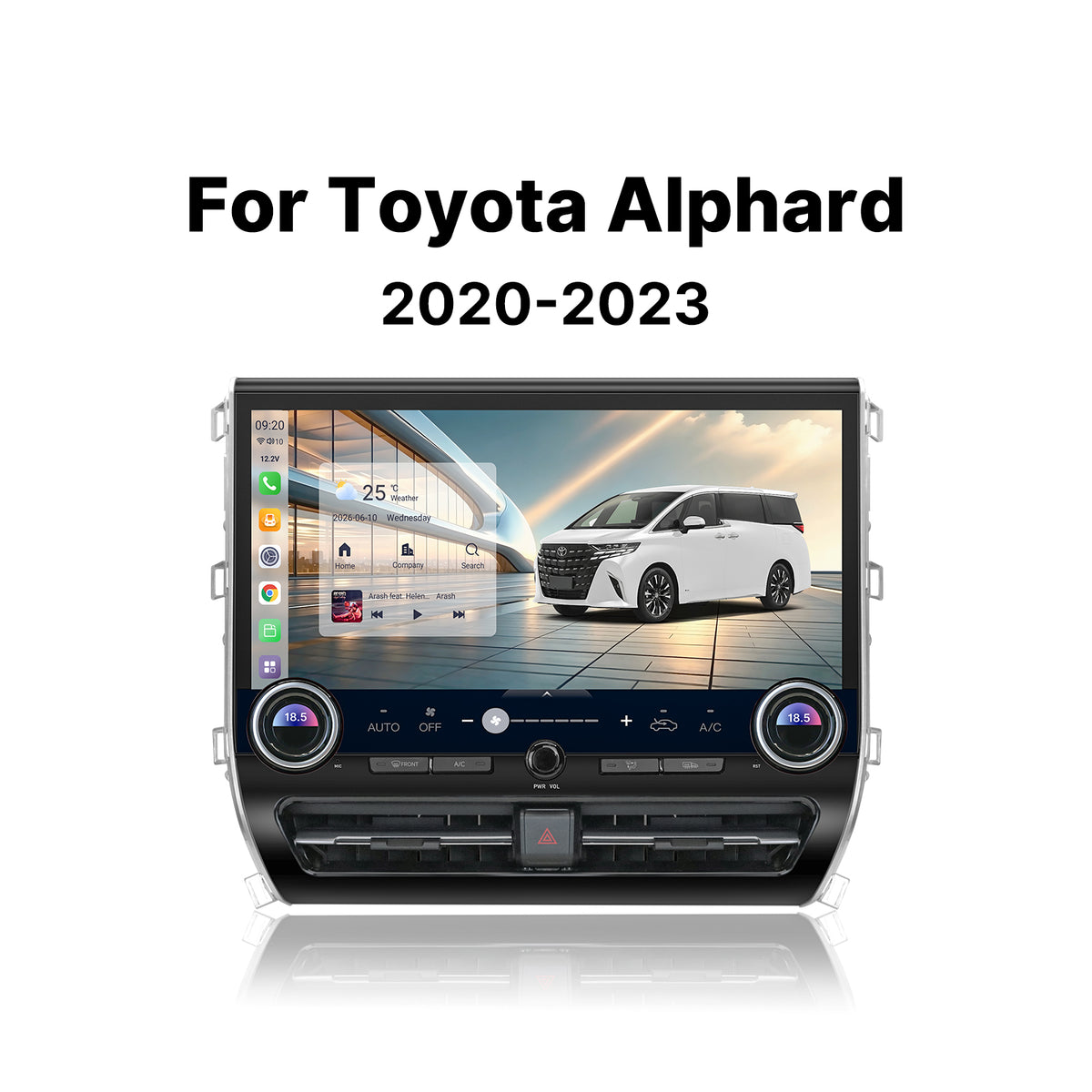 Youducar | Complete 15.6-Inch Android Head Unit Kit for 35-Series to 40-Series Toyota Alphard/Vellfire Conversion (2020-2023)