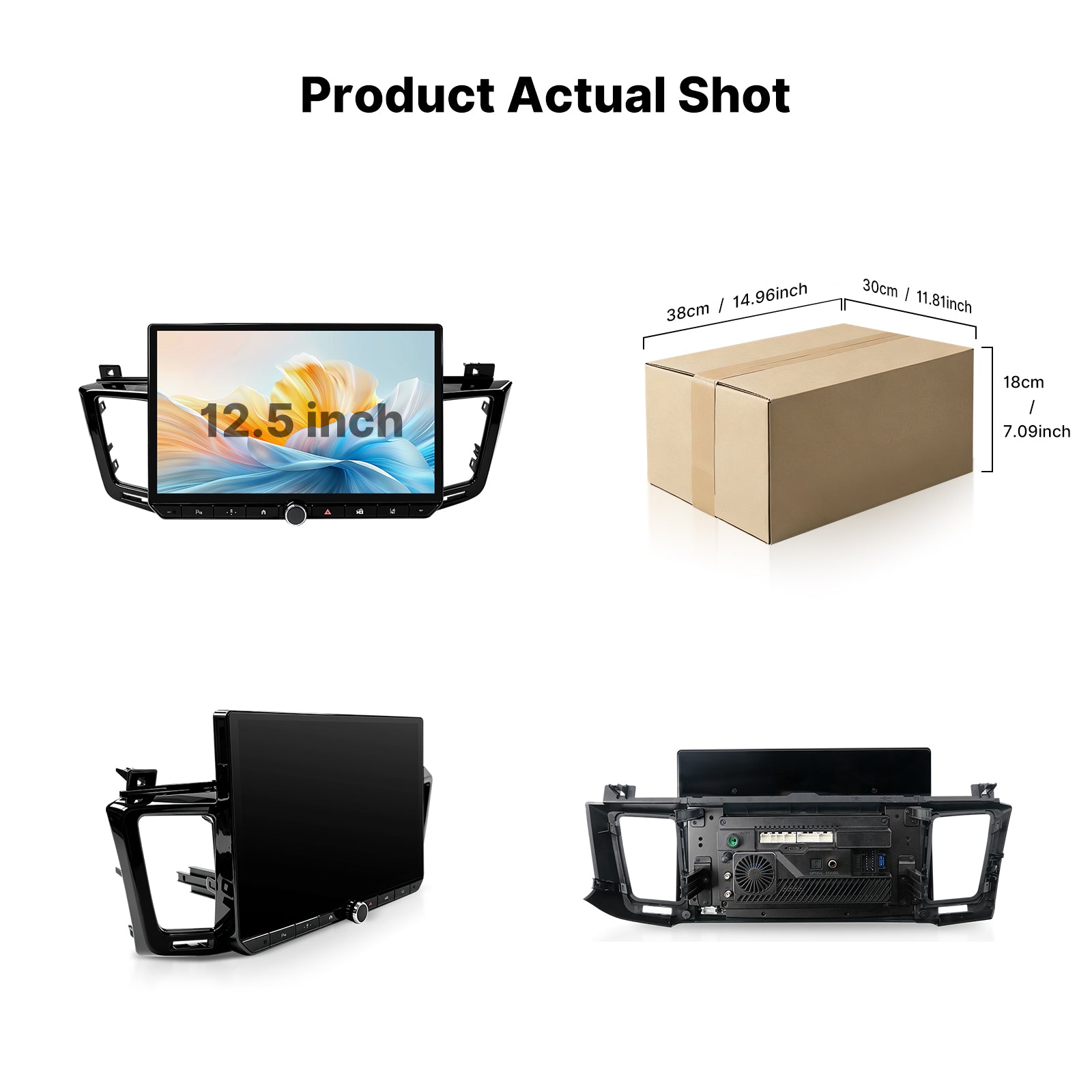 Youducar 12.5 Inch Android Car Stereo For Toyota RAV4 2013‑2018, Plug and Play Car Radio GPS Navigation Head Unit
