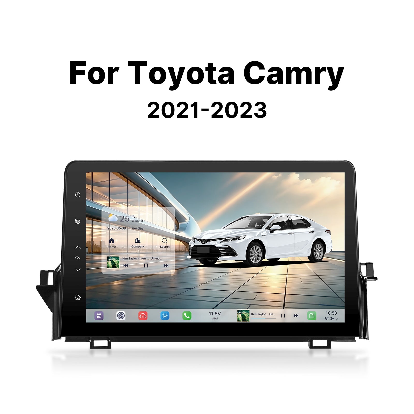 Youducar 11.5-Inch Android Head Unit for Toyota Camry 2021-2023 | Large Touchscreen Upgrade with Wireless CarPlay & Android Auto