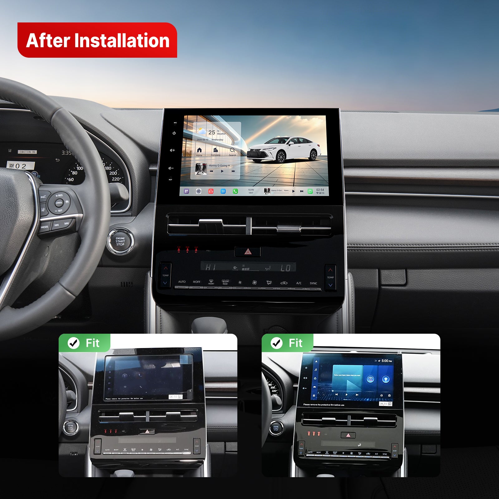 Youducar 10.2-Inch Android Head Unit for Toyota Avalon 2022 2023 | Premium Touchscreen with Wireless CarPlay & Android Auto