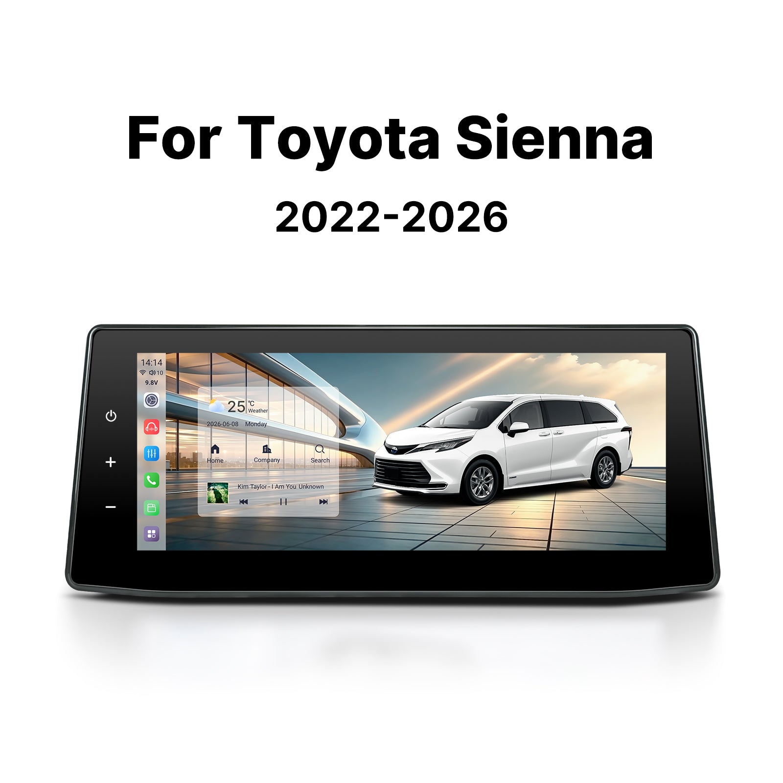 Youducar Android Head Unit for Toyota Sienna 2022-2026 | Wireless CarPlay & Android Auto，Toyota Sienna head unit