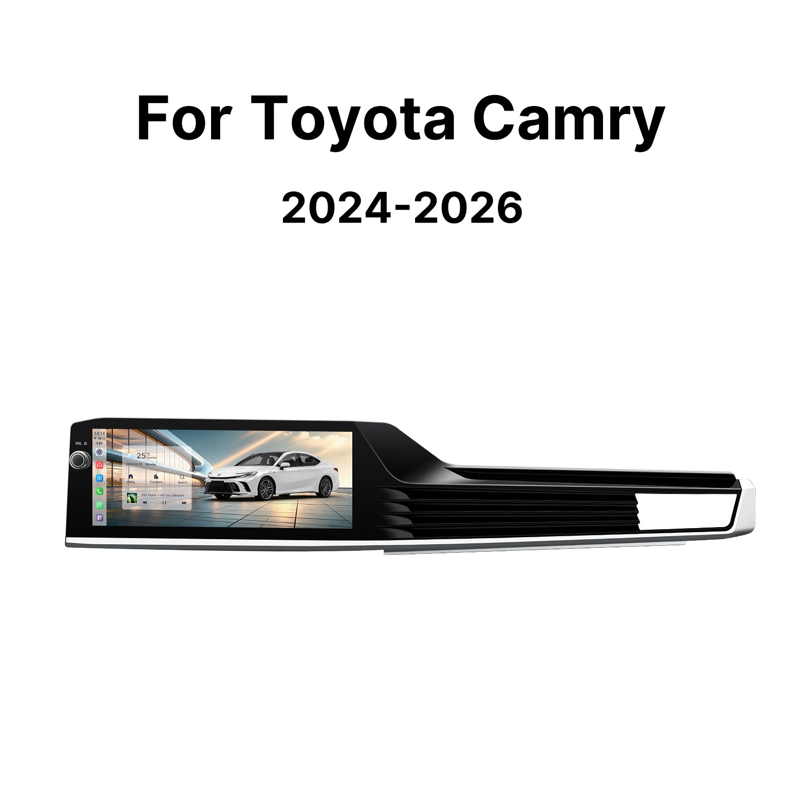Youducar 12.3-Inch Android Head Unit for Toyota Camry US Version 2024-2026 | OEM-Style Large Touch Screen Wireless Apple CarPlay & Android Auto