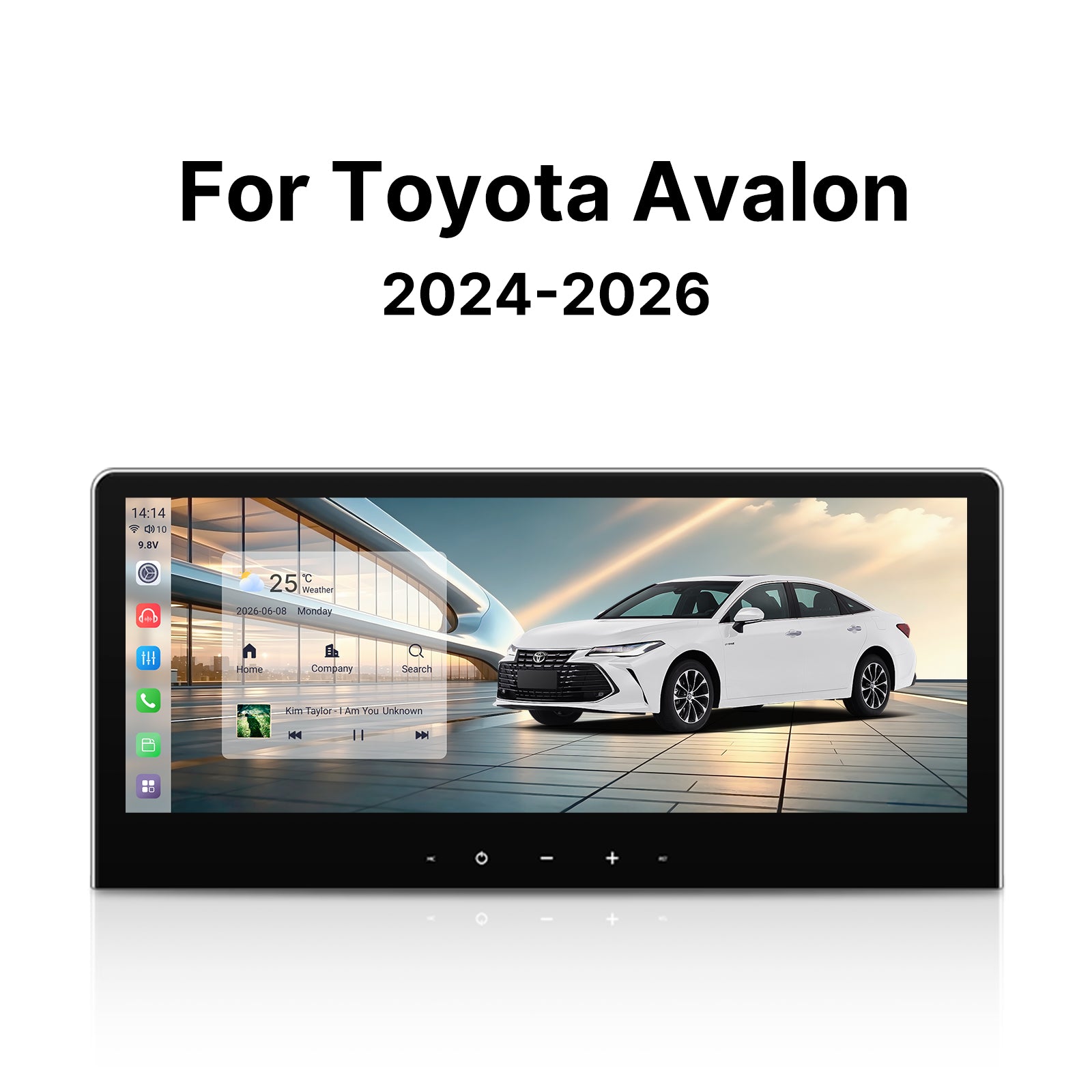 Youducar 12.3-Inch Android Head Unit for Toyota Avalon 2024-2026 | Flagship Touchscreen with Wireless CarPlay & Android Auto