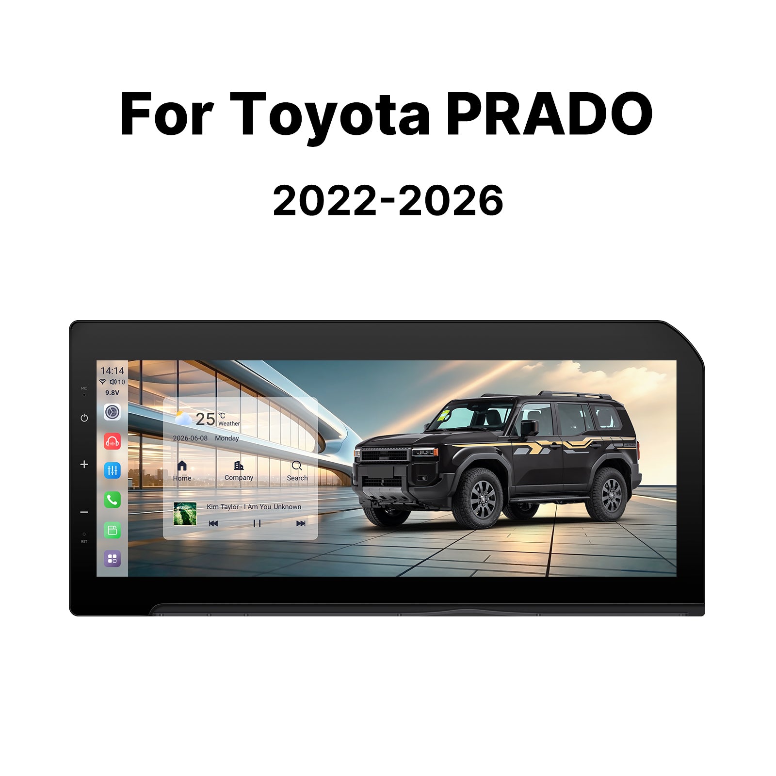 Youducar Android Head Unit for Toyota Land Cruiser Prado 2022-2026| Wireless CarPlay & Android Auto