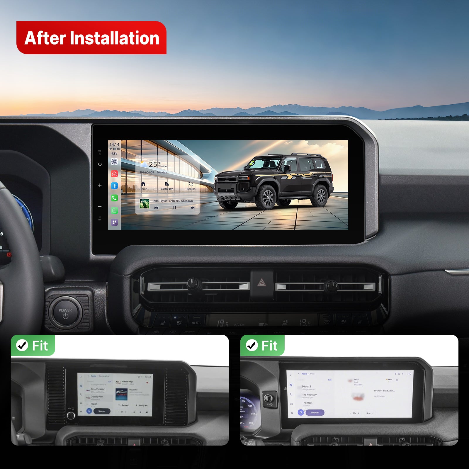 Youducar Android Head Unit for Toyota Land Cruiser Prado 2022-2026| Wireless CarPlay & Android Auto