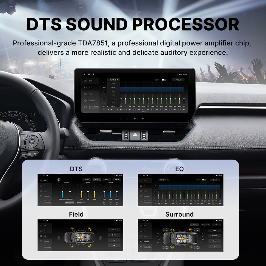 Youducar 12.3 inch Car Radio Player For  Toyota-RAV4 2020-2026 GPS Navigation Carplay And Android Auto Head Unit Plug And Play 360°Panorama