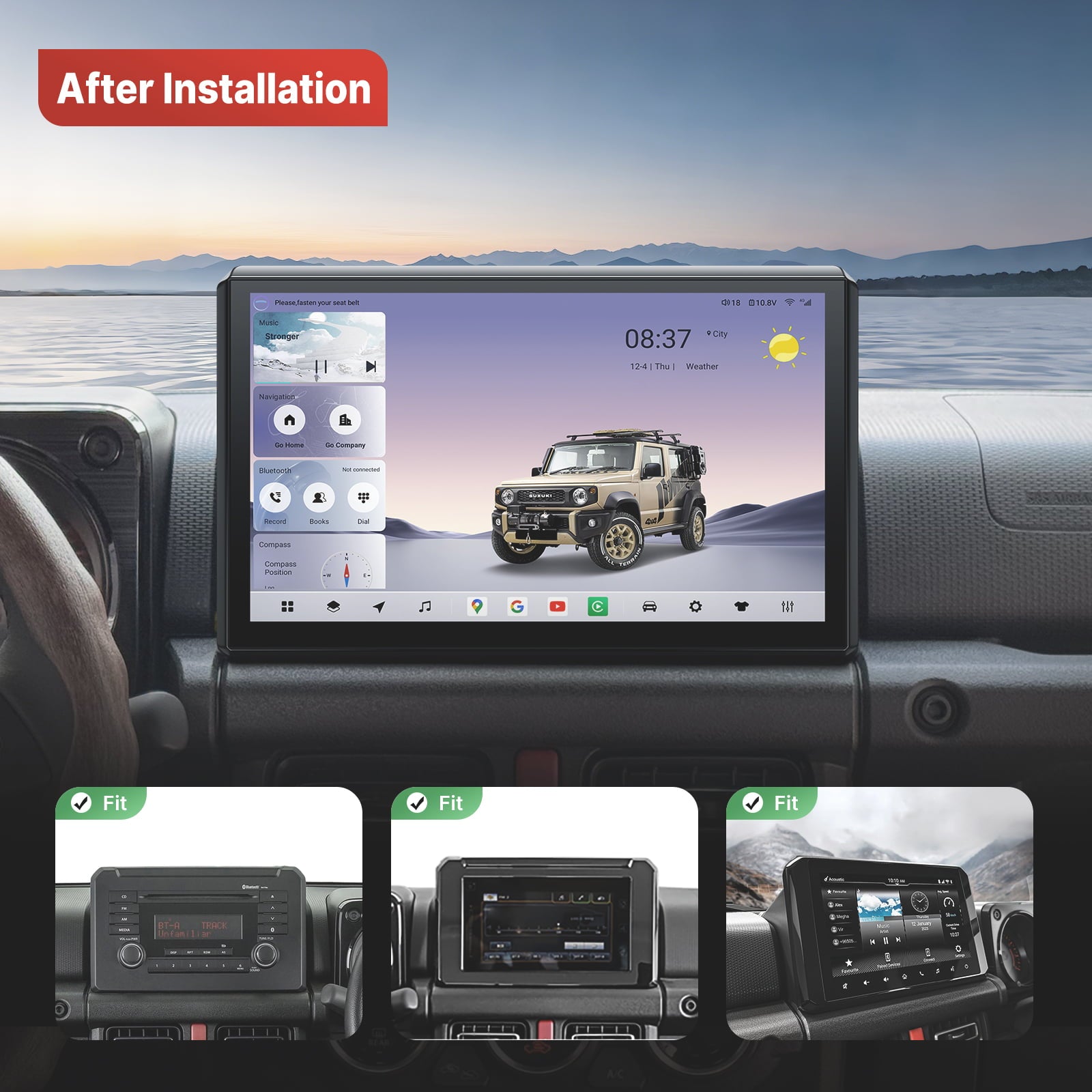 Youducar Android Head Unit for Suzuki Jimny 2019-2026 | 11.5-inch Touchscreen with CarPlay Suzuki