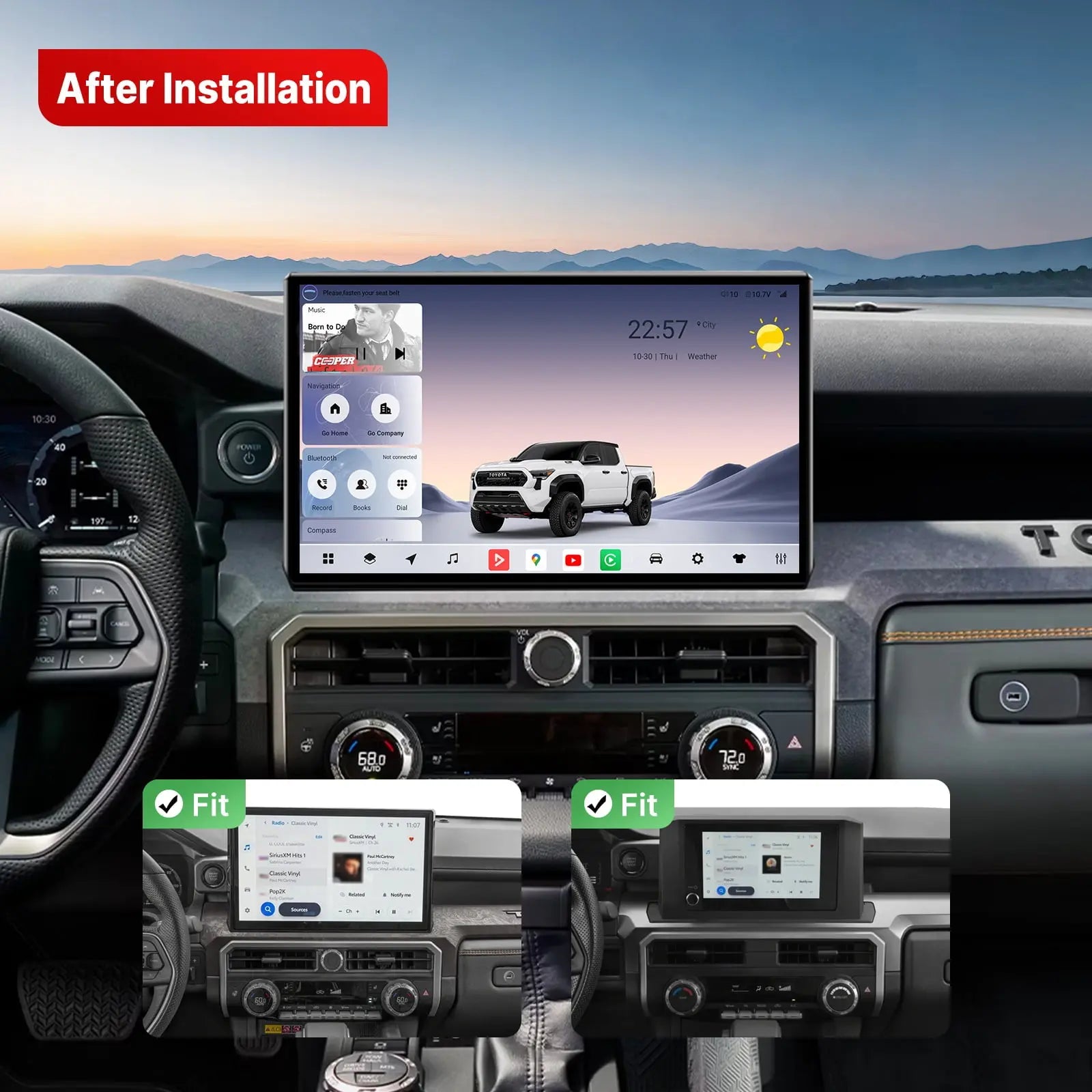 Youducar 14.6-Inch Android Head Unit for Toyota Tacoma 2024 | Giant Touchscreen with Wireless CarPlay & Android Auto Toyota