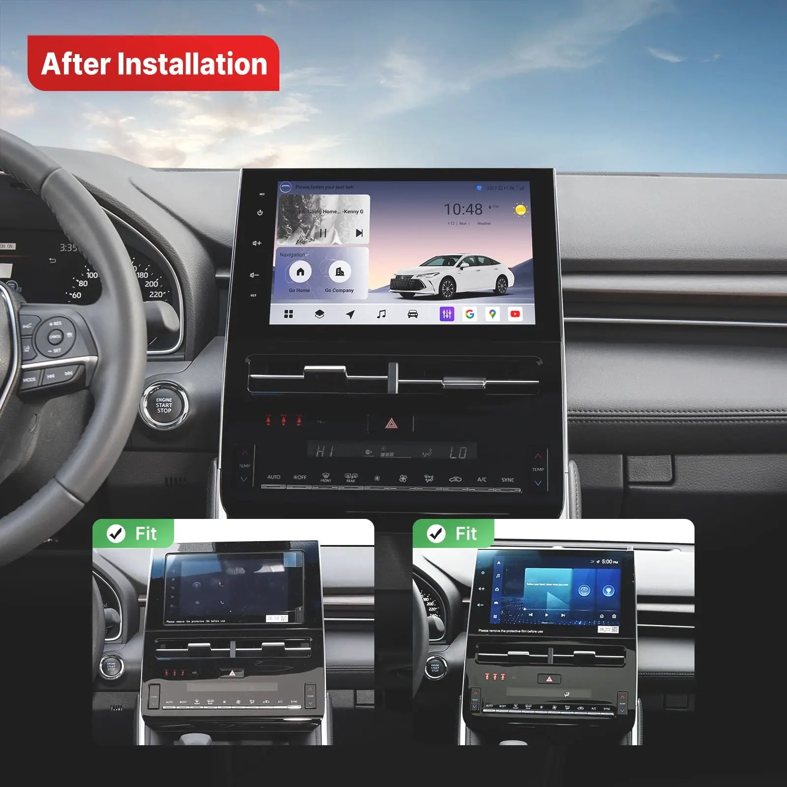 Youducar 10.2-Inch Android Head Unit for Toyota Avalon 2022 2023 | Premium Touchscreen with Wireless CarPlay & Android Auto Toyota