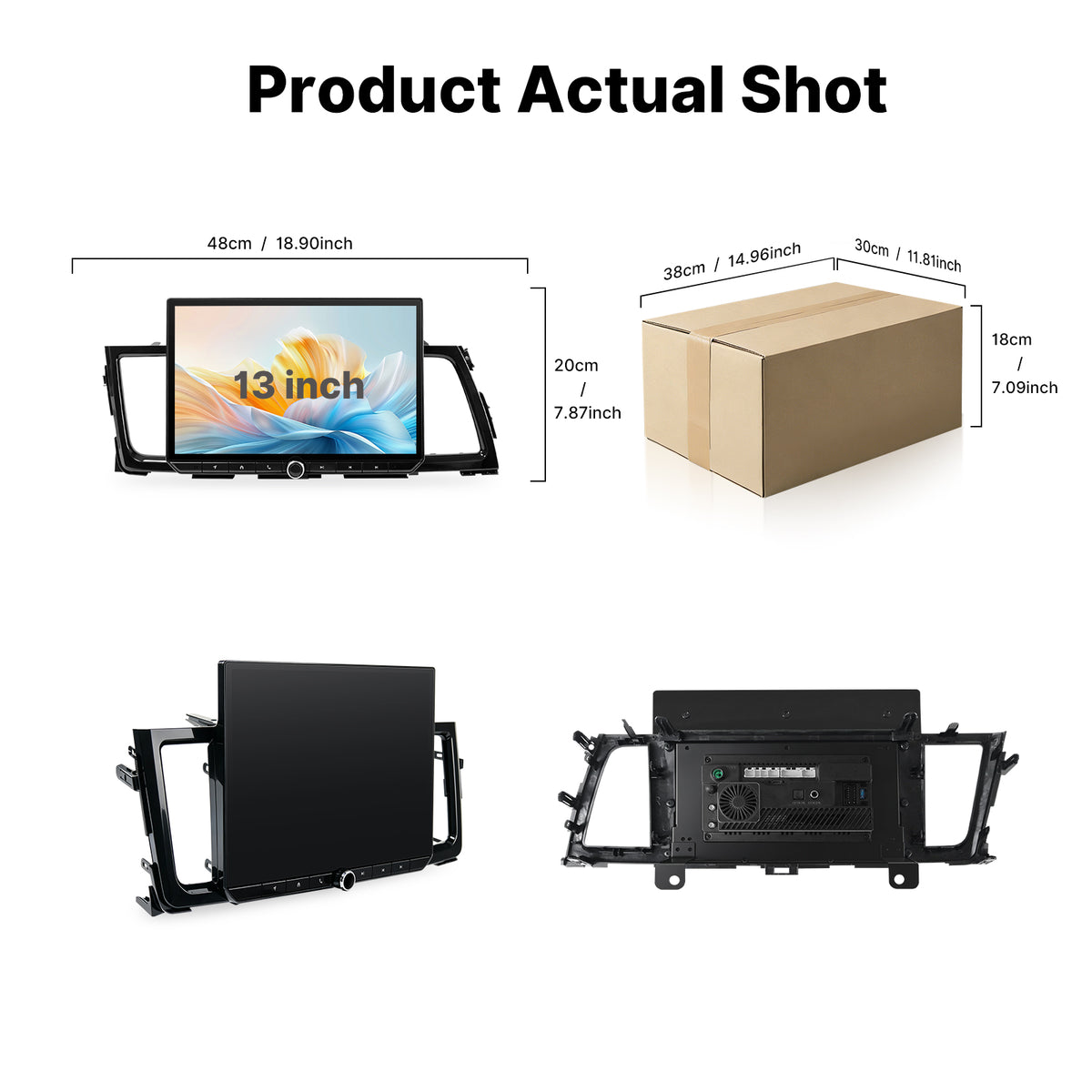 Youducar 13 Inch Android Car Stereo For Toyota Highlander 2014‑2021, Plug and Play Car Radio GPS Navigation Head Unit