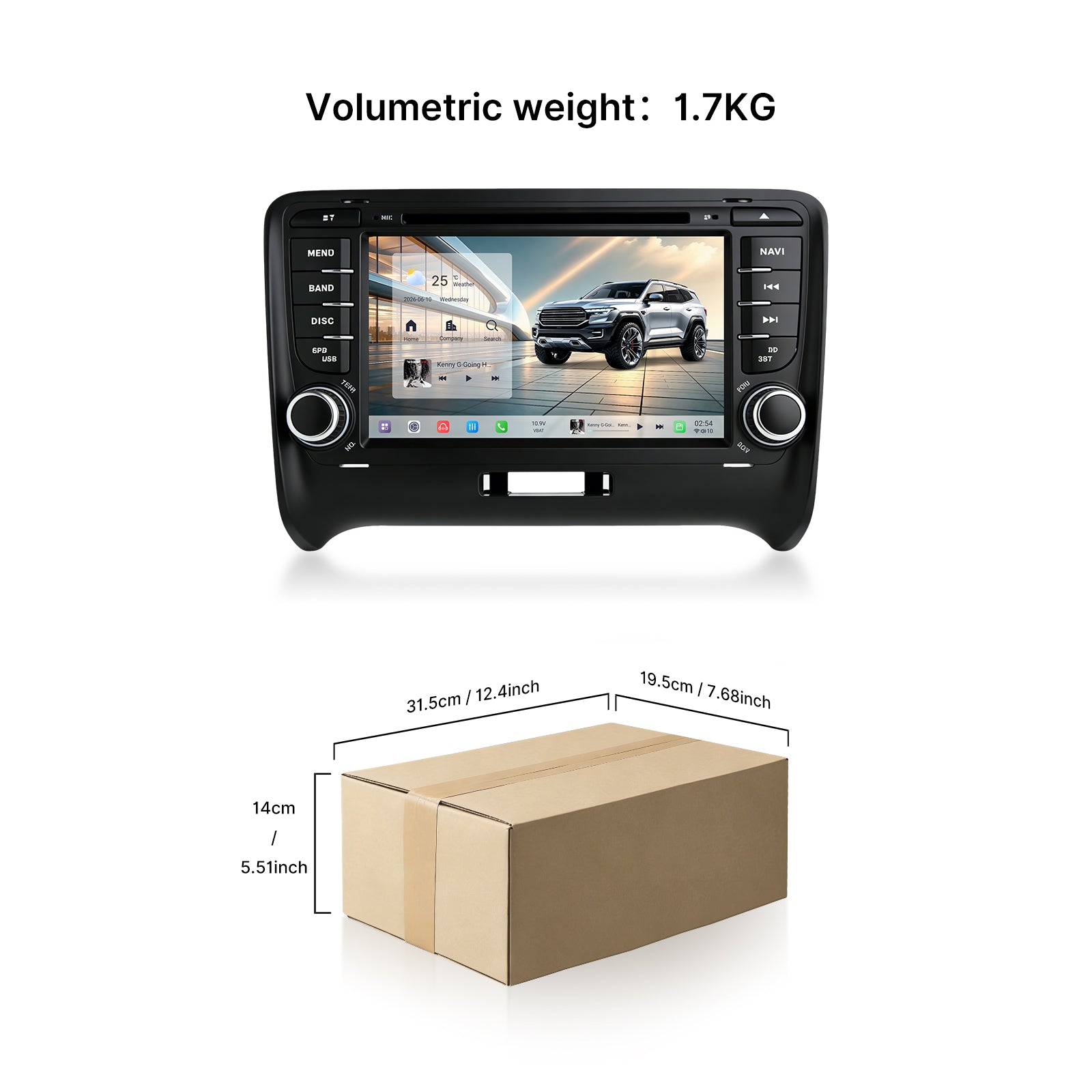 Youducar 7 Inch Dedicated Android Head Unit for Audi TT | Plug and Play Car Stereo Upgrade