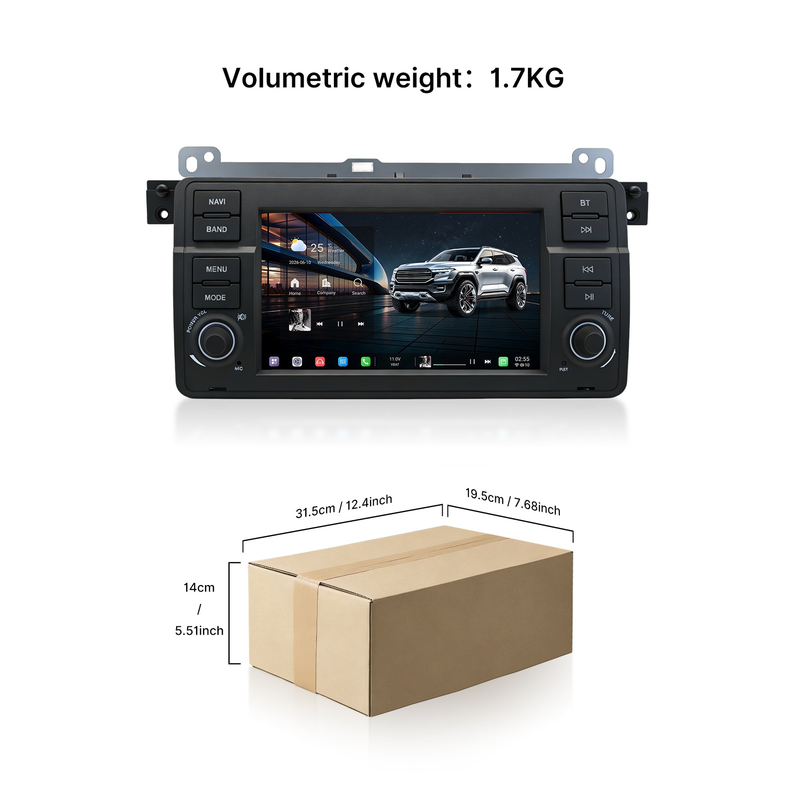 Youducar 7 Inch Android Head Unit for BMW E46 | Plug and Play Car Stereo Upgrade