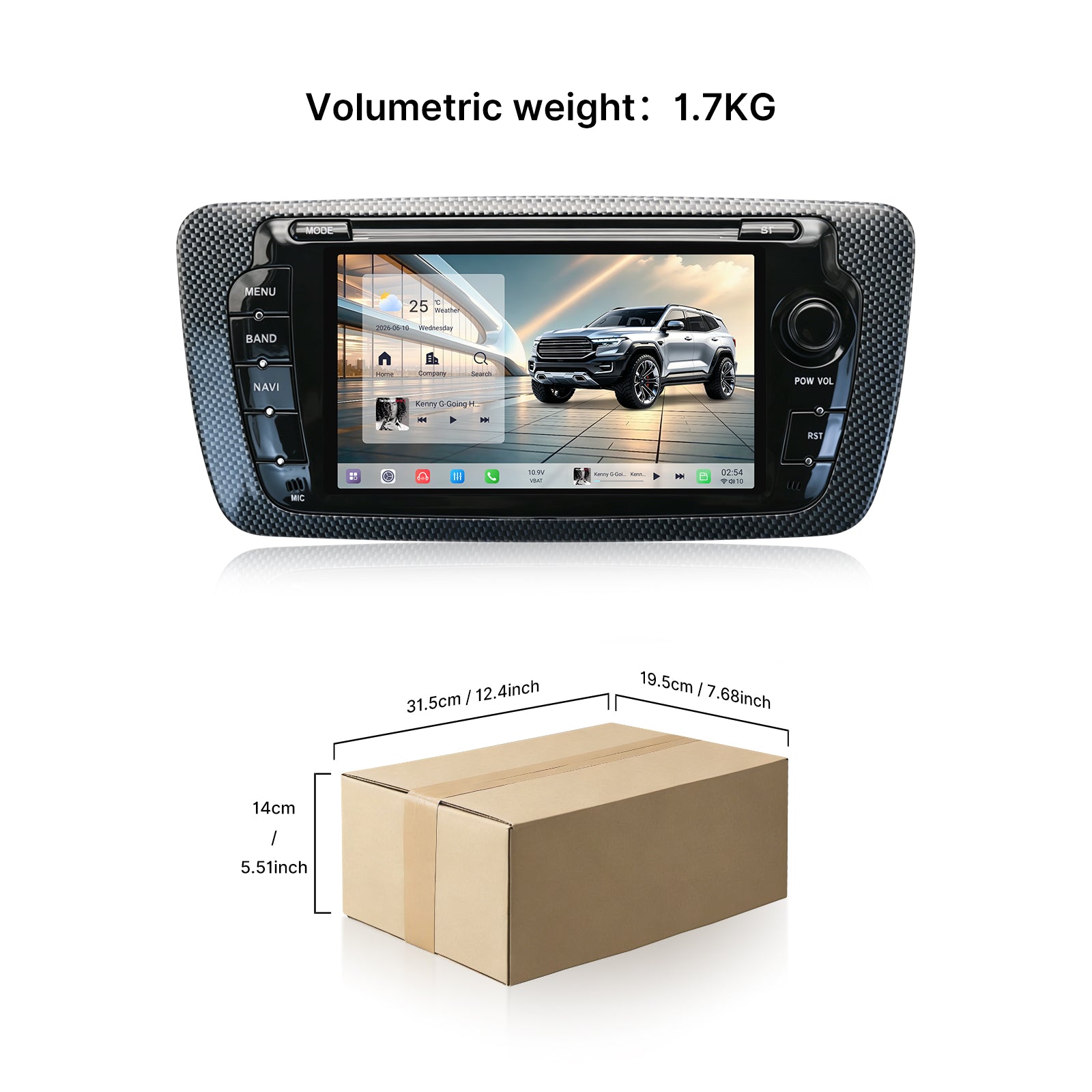 Youducar SEAT Universal 7" Touch Screen Radio Upgrade | Wireless CarPlay & Android Auto