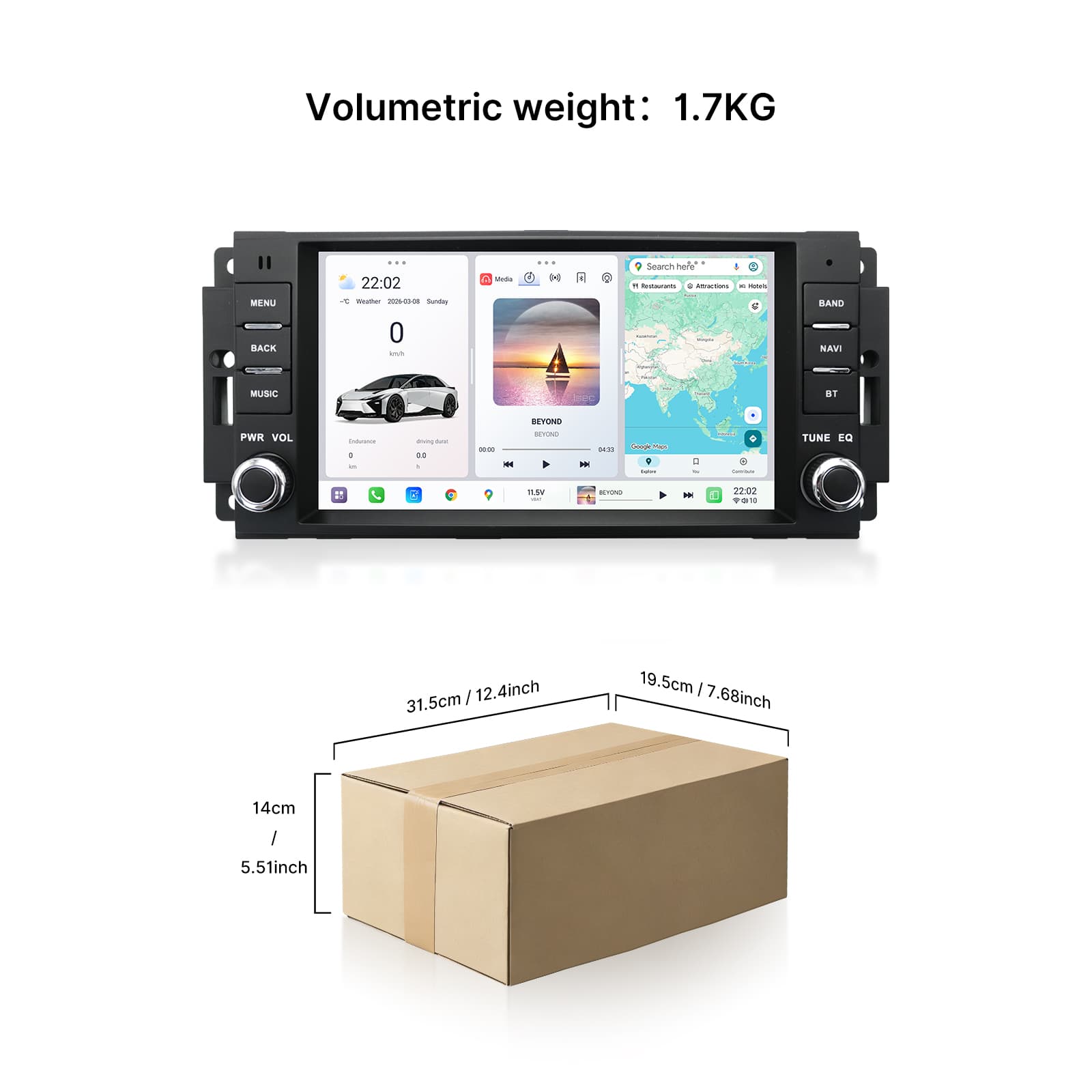 Youducar 7 Inch Aftermarket Car Stereo, Interior Upgrade Radio for Jeep Wrangler & Compass & Patriot