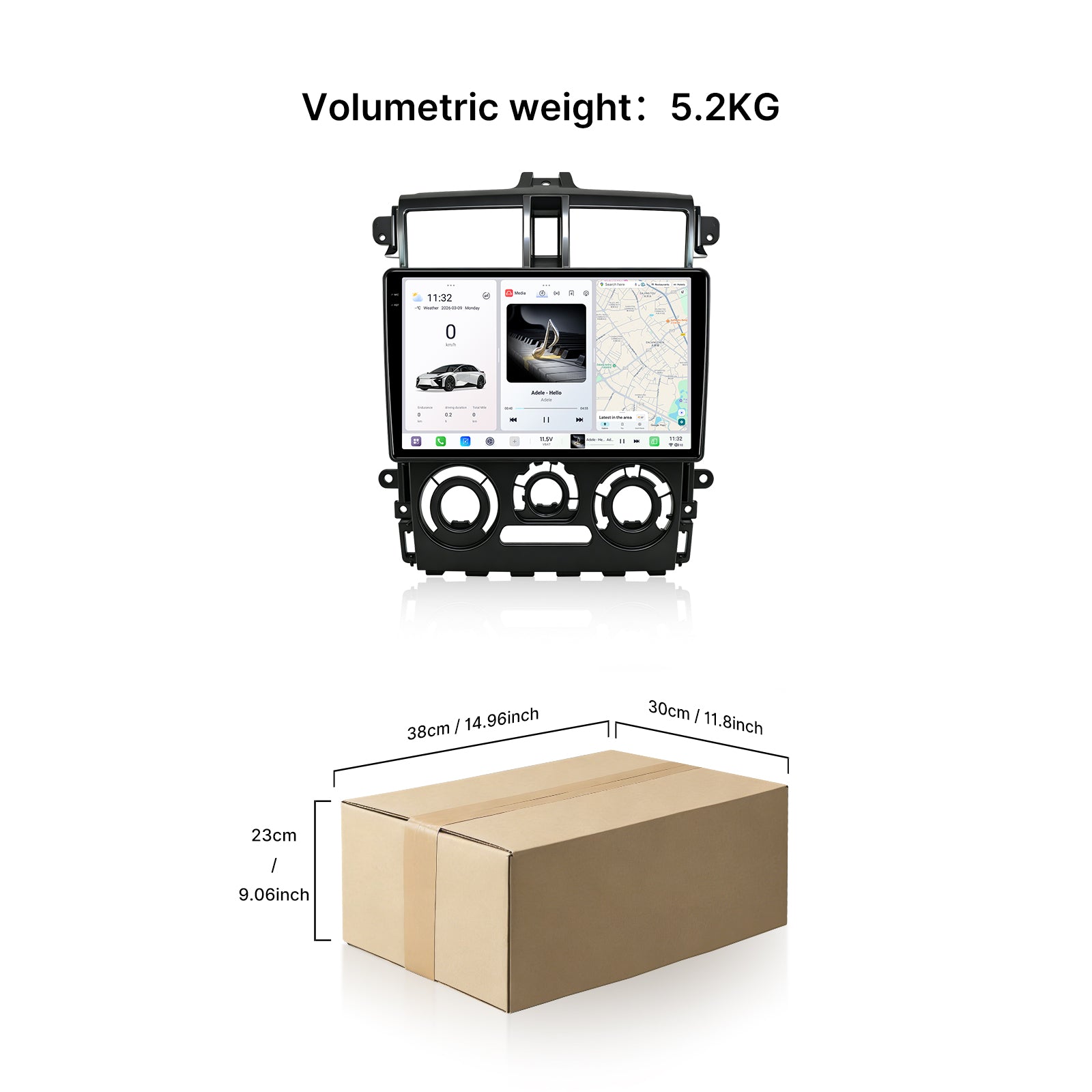 Youducar 9.5" Android Car Stereo for Mitsubishi Colt Plus 2007-2012 | GPS Navigation Radio With Dashboard Frame Kit