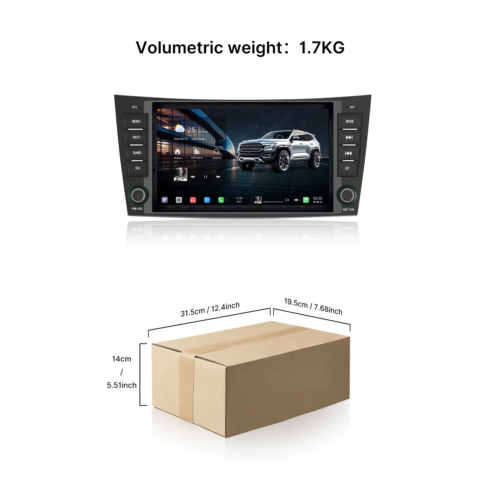 Youducar Mercedes W211 8" Touch Screen Radio Upgrade | Wireless CarPlay & Android Auto
