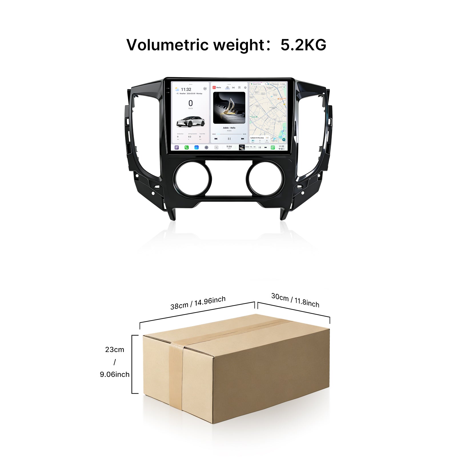 Youducar 9.5" Android Car Stereo for Mitsubishi Pajero Sport / Triton 2015-2025 Manual AC | Glossy Frame Plug & Play