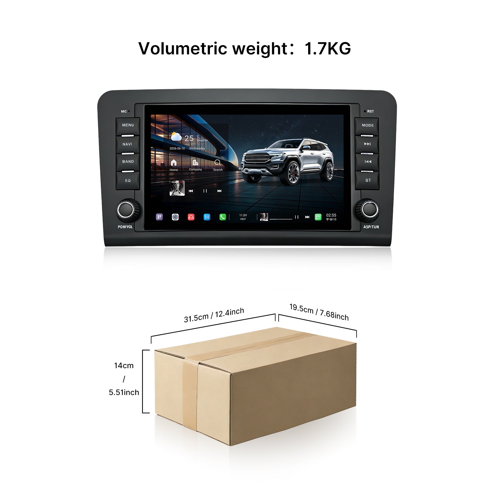 Youducar 8" Android Car Stereo for Mercedes-Benz R-Class W251 (2006-2012) | Wireless CarPlay & Android Auto GPS Navigation Head Unit