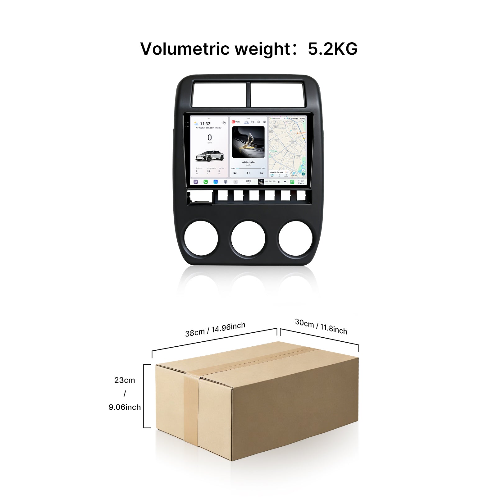 Youducar 9.5 Inch HD Car Radio + Matte Black Frame for LADA NIVA LHD 2019-2025 Android Auto Navigation Kit