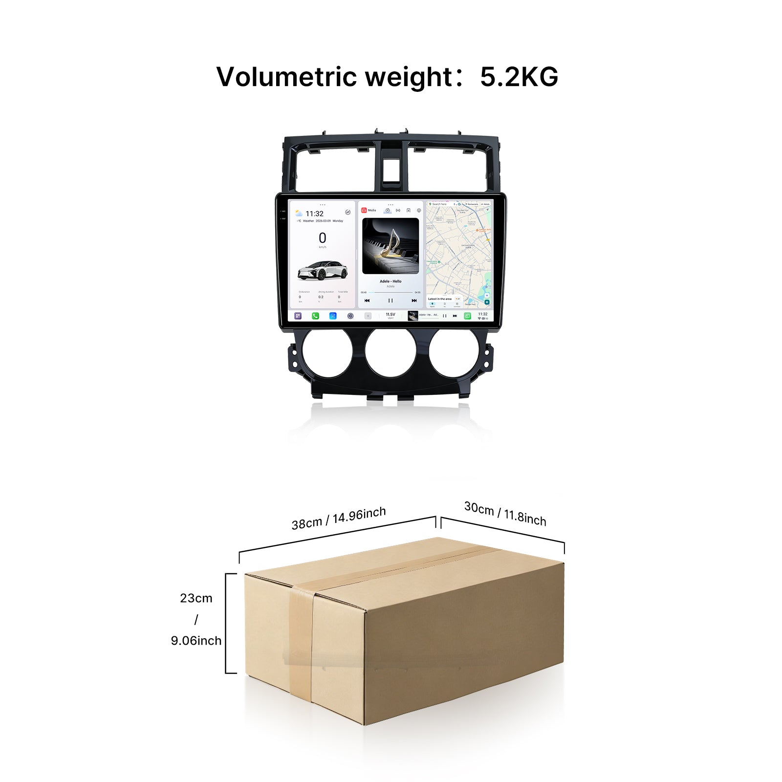 Youducar 9.5" Android Car Stereo for Mitsubishi Colt Plus 2013-2022 | GPS Navigation Radio Dashboard Frame Kit