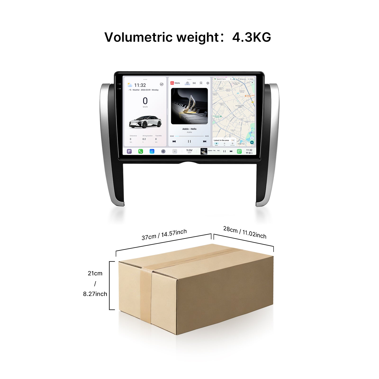 Youducar 9.5 Inch Android Car Stereo for Toyota Allion 2008-2020, Custom Dash Frame Kit IPS Touch Screen GPS Radio