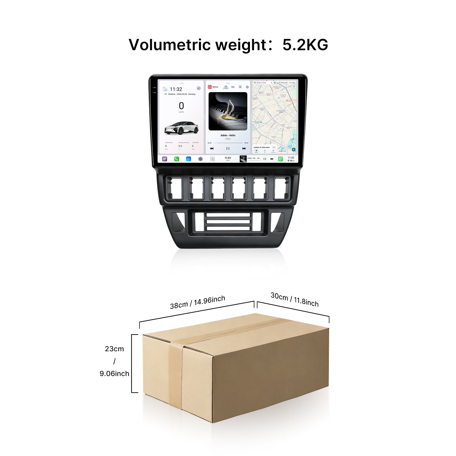 Youducar 9.5 Inch HD Car Radio + Texture Dash Frame for LADA NIVA Left Hand Drive 1993-2018 Multimedia Navigation