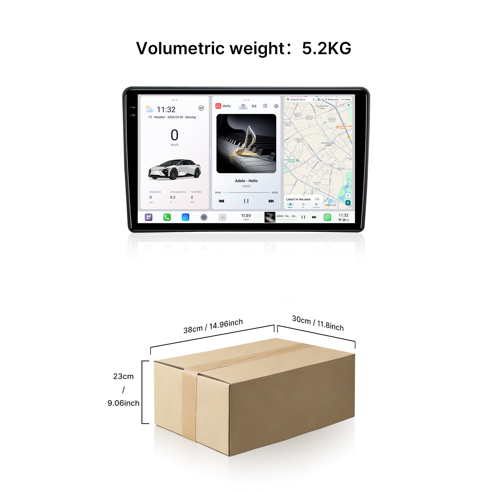 Youducar 9.5" Android Car Stereo for Mitsubishi Zinger 2008-2011 | Glossy Black Frame IPS Touch Screen Plug & Play