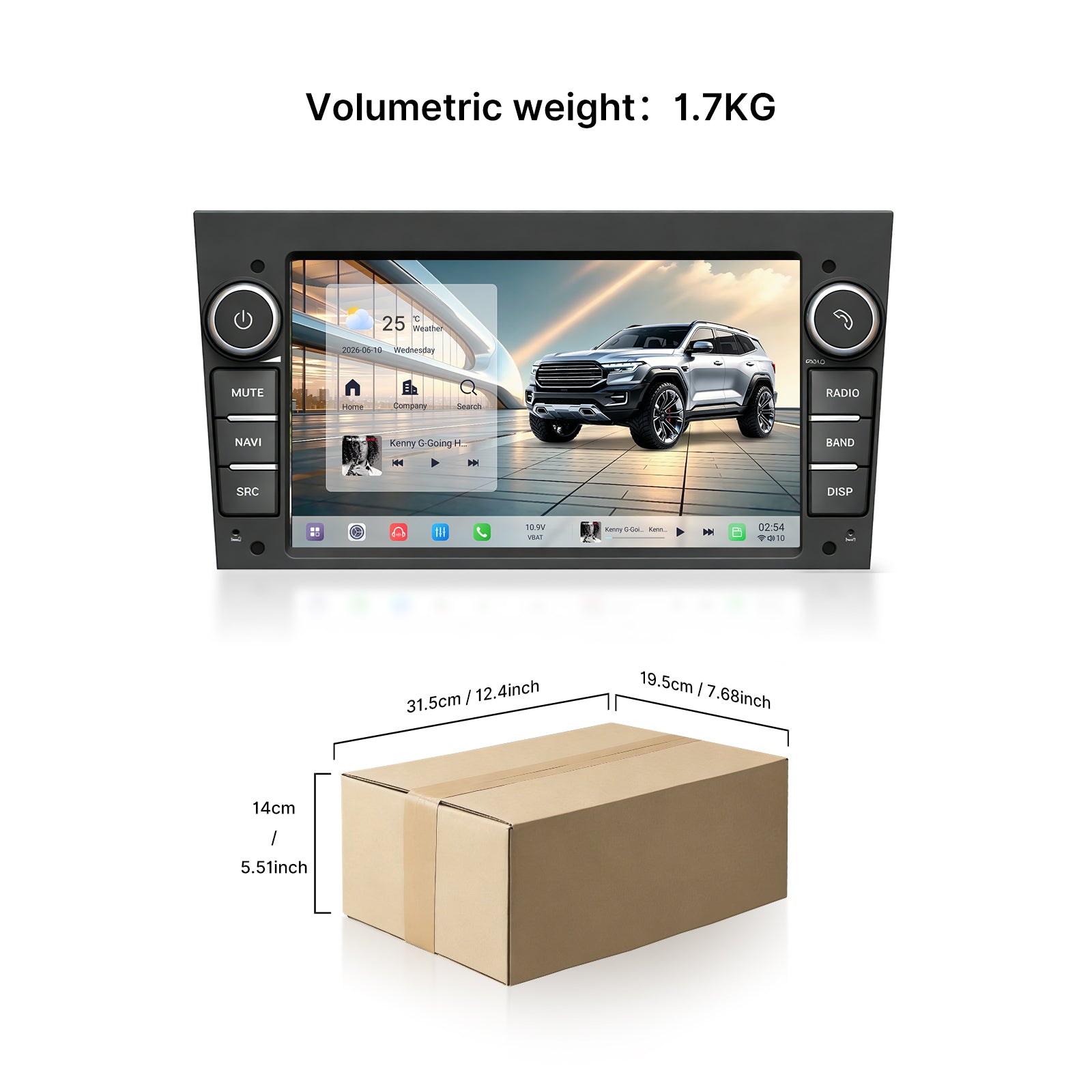 Youducar 7 Inch HD Car Touch Screen, Universal Upgrade Stereo for Opel Series Cars