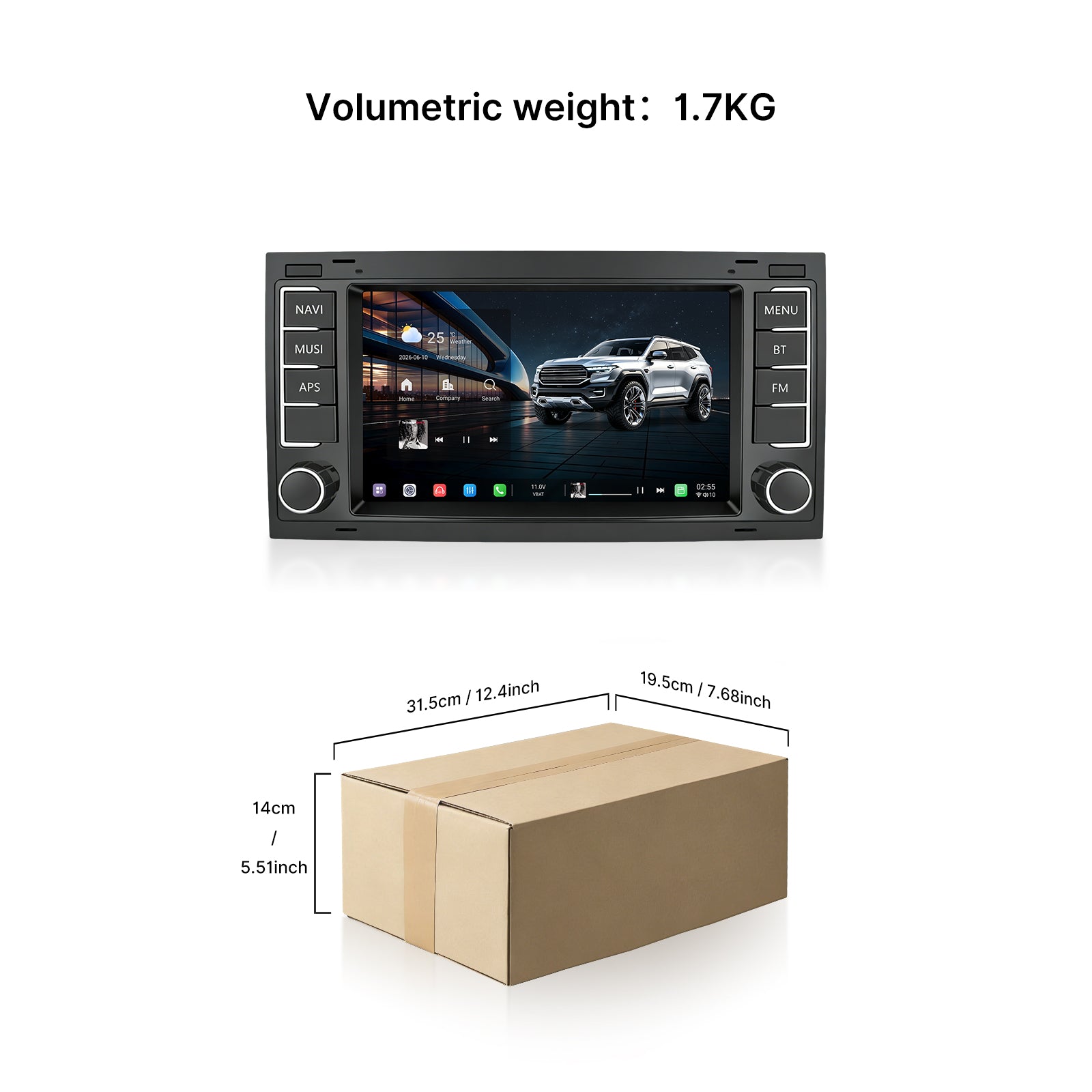 Youducar 7 Inch Dedicated Android Head Unit for Old Volkswagen Touareg | Car Stereo Upgrade