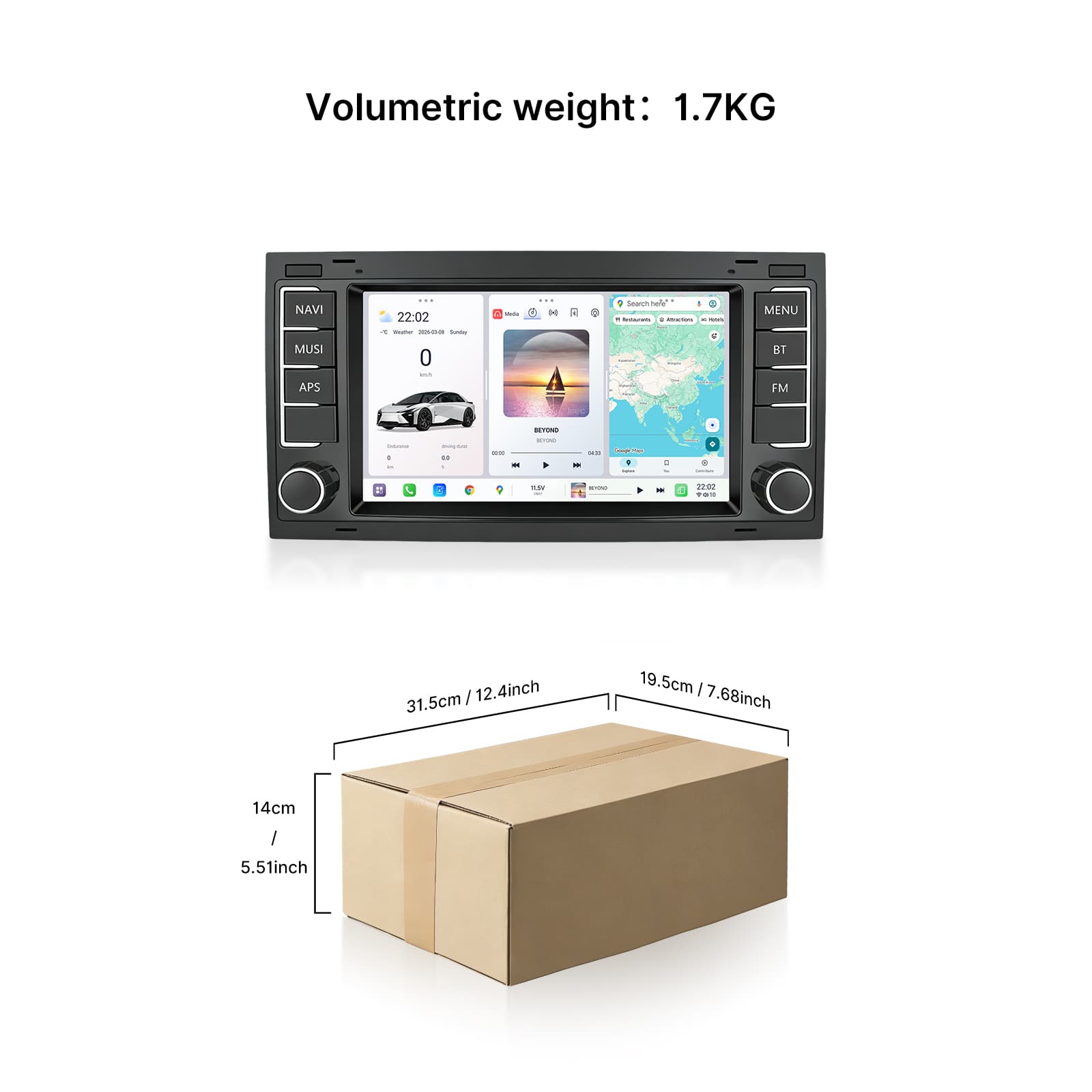 Youducar 7 Inch Dedicated Android Head Unit for Old Volkswagen Touareg | Car Stereo Upgrade