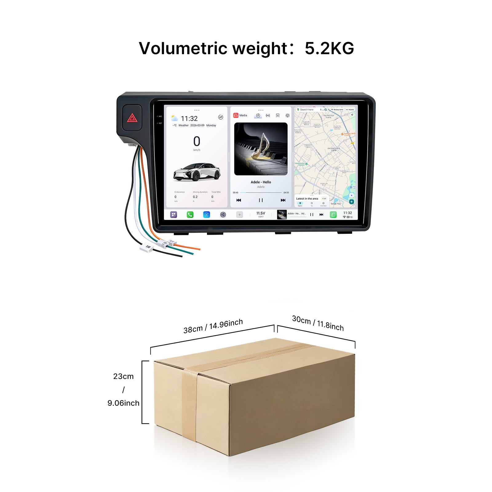 Youducar 9.5 Inch HD Car Radio Texture Frame for LADA Priora 1997-2012 Left Hand Drive Navigation Kit