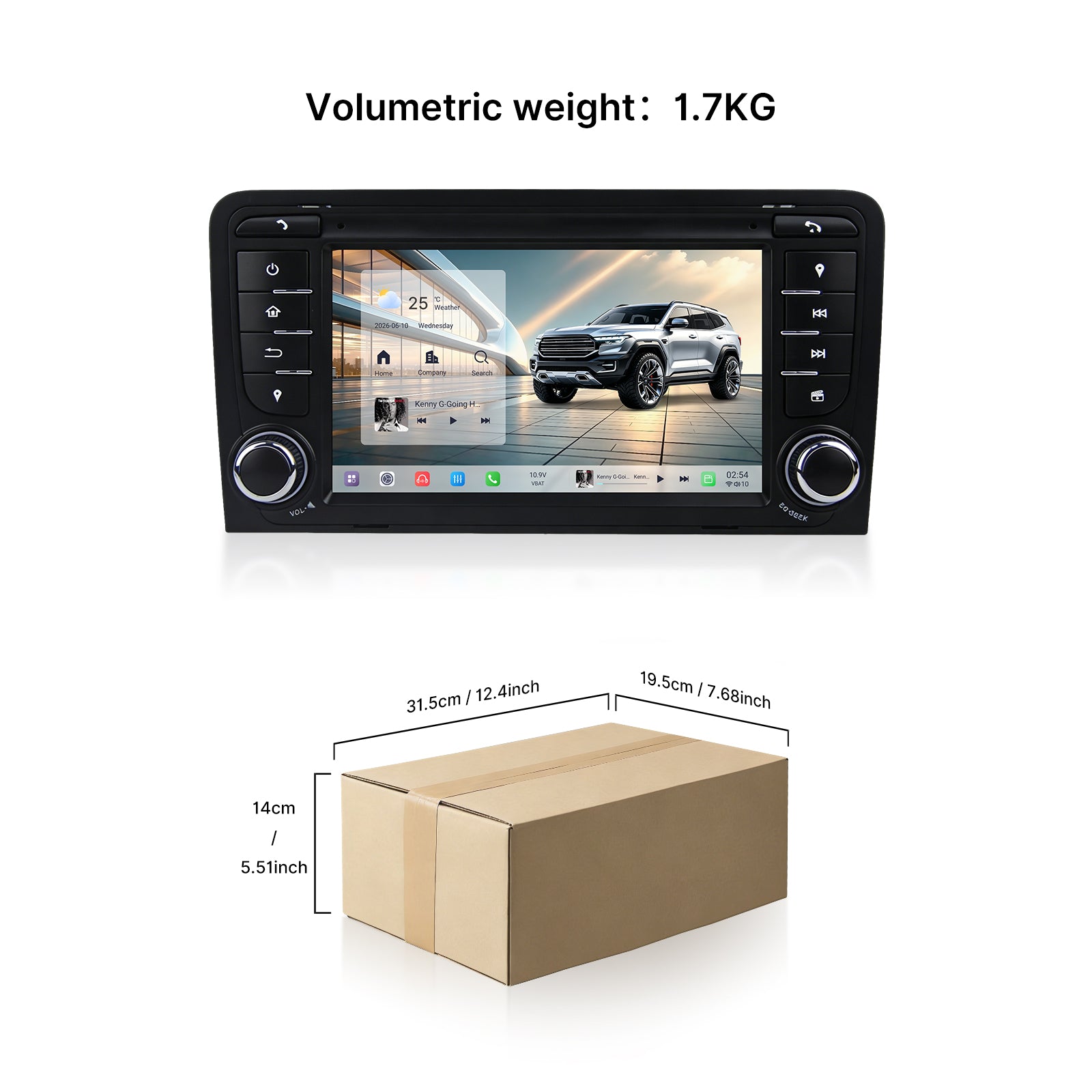 Youducar 7 Inch Dedicated Android Head Unit for Old Audi A3 | Plug and Play Infotainment Upgrade