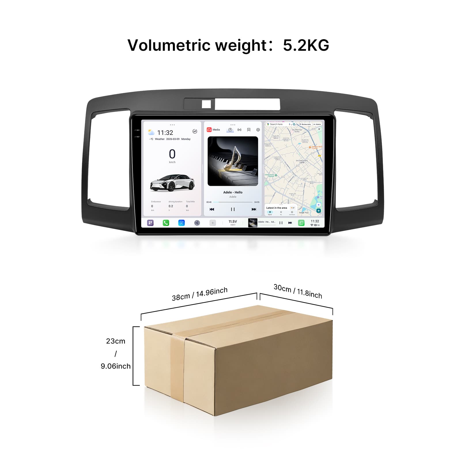 Youducar 9.5" Android Car Stereo for Toyota Allion (2001-2007) – Frame & Touch Screen GPS Navi Multimedia Player