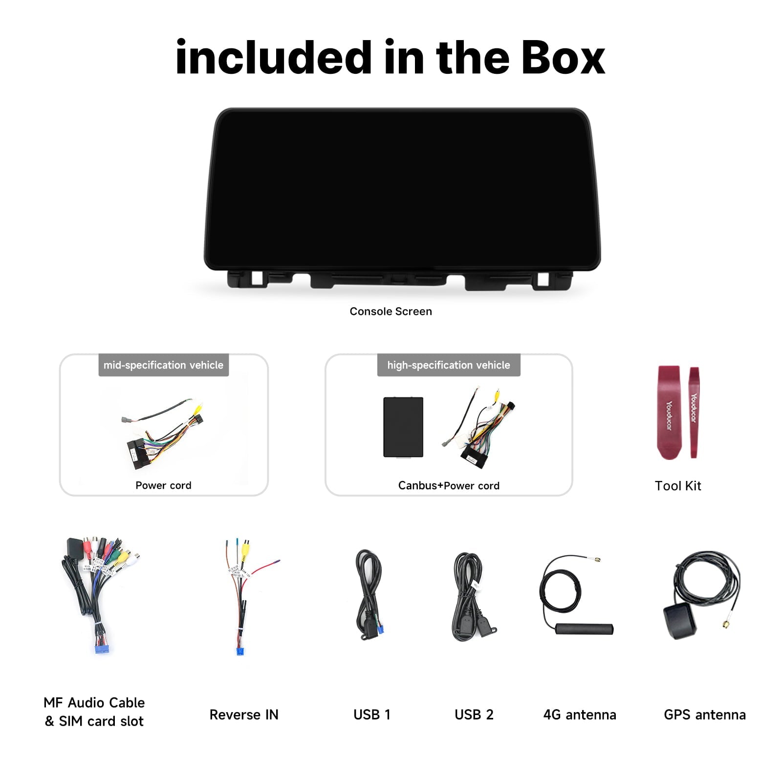 Youducar 12.3-Inch Android Head Unit for Kia K5 (Optima) 2016-2019 | Large Touchscreen with Wireless CarPlay & Android Auto Kia